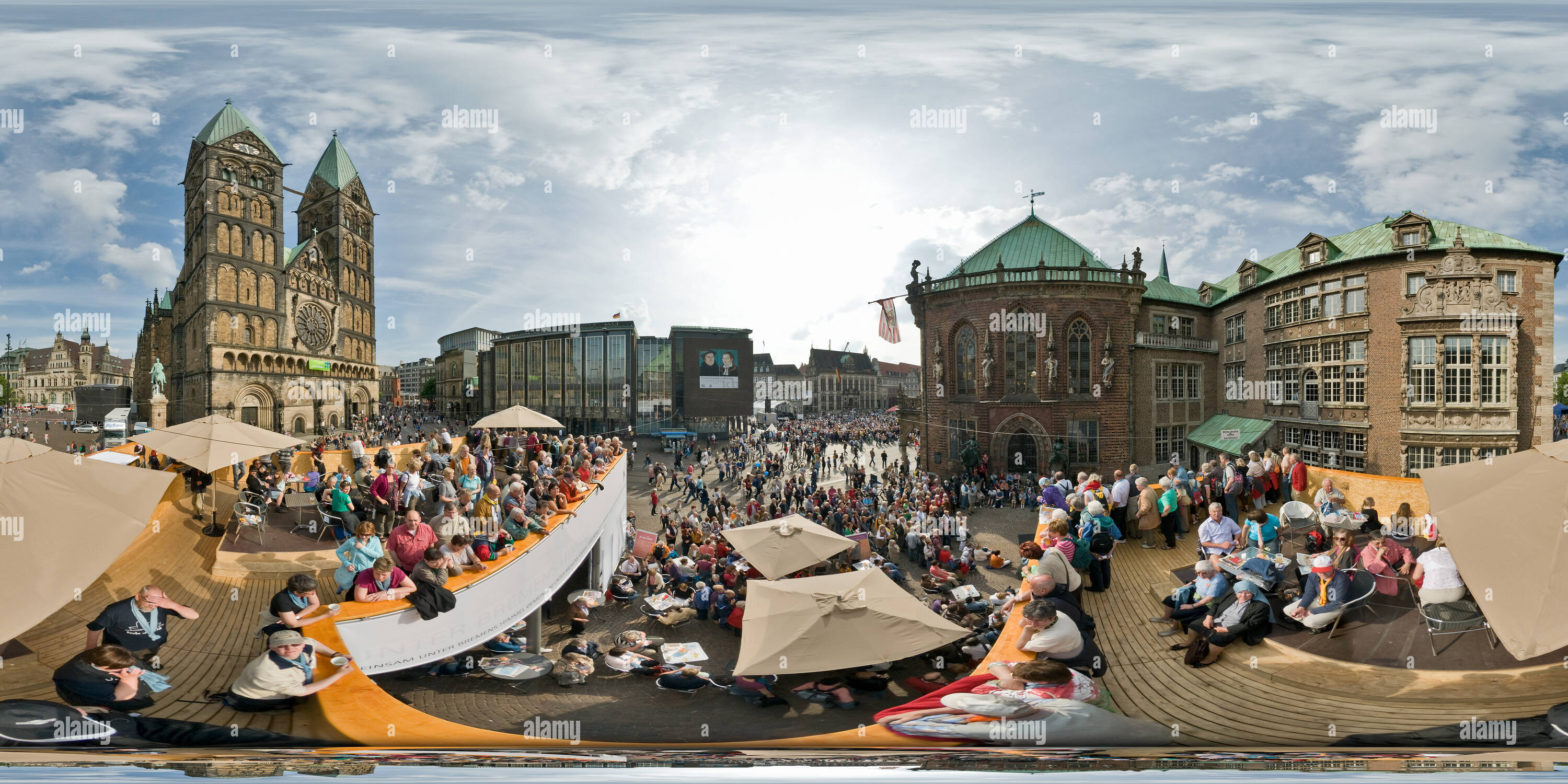 360 Grad Panorama Ansicht von Kirchentag 2009