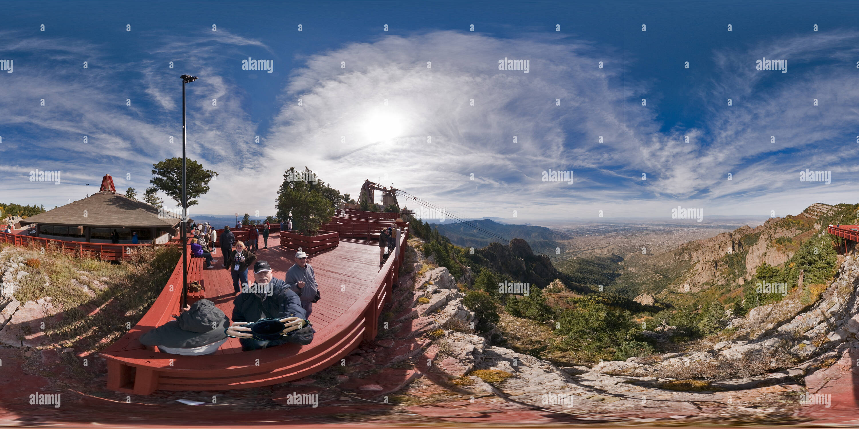 360 Grad Panorama Ansicht von Sandia Peak
