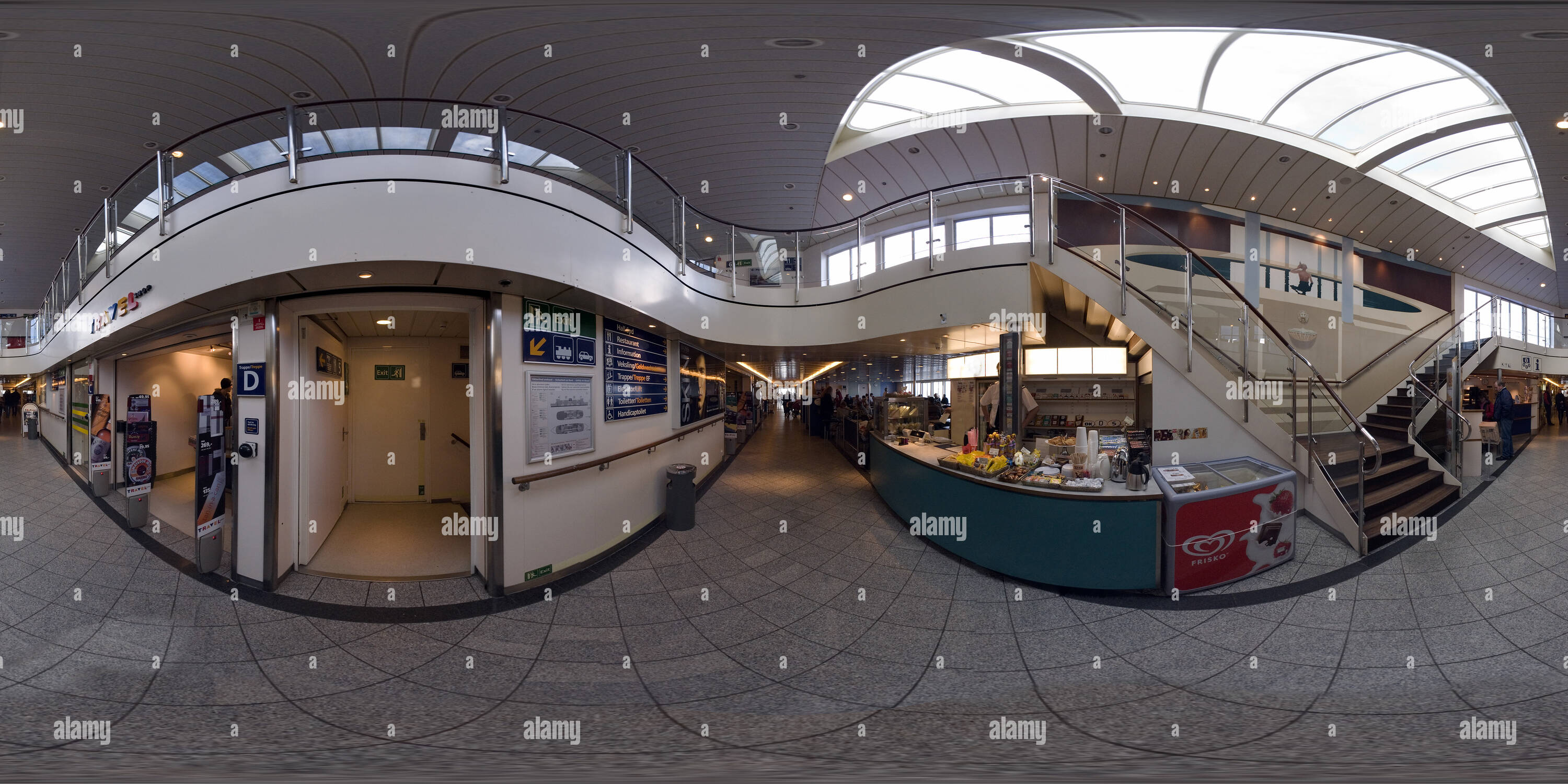 360 Grad Panorama Ansicht von Fähre