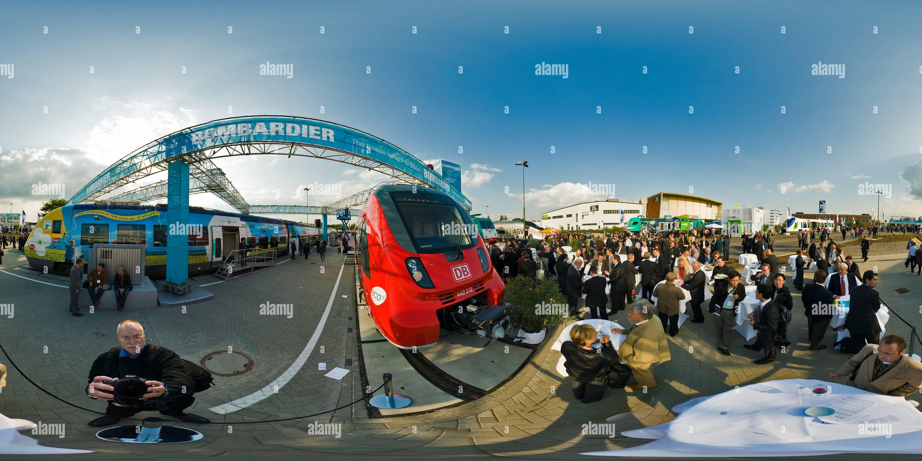 360 Grad Panorama Ansicht von Innotrans 2008 Bombardier 442