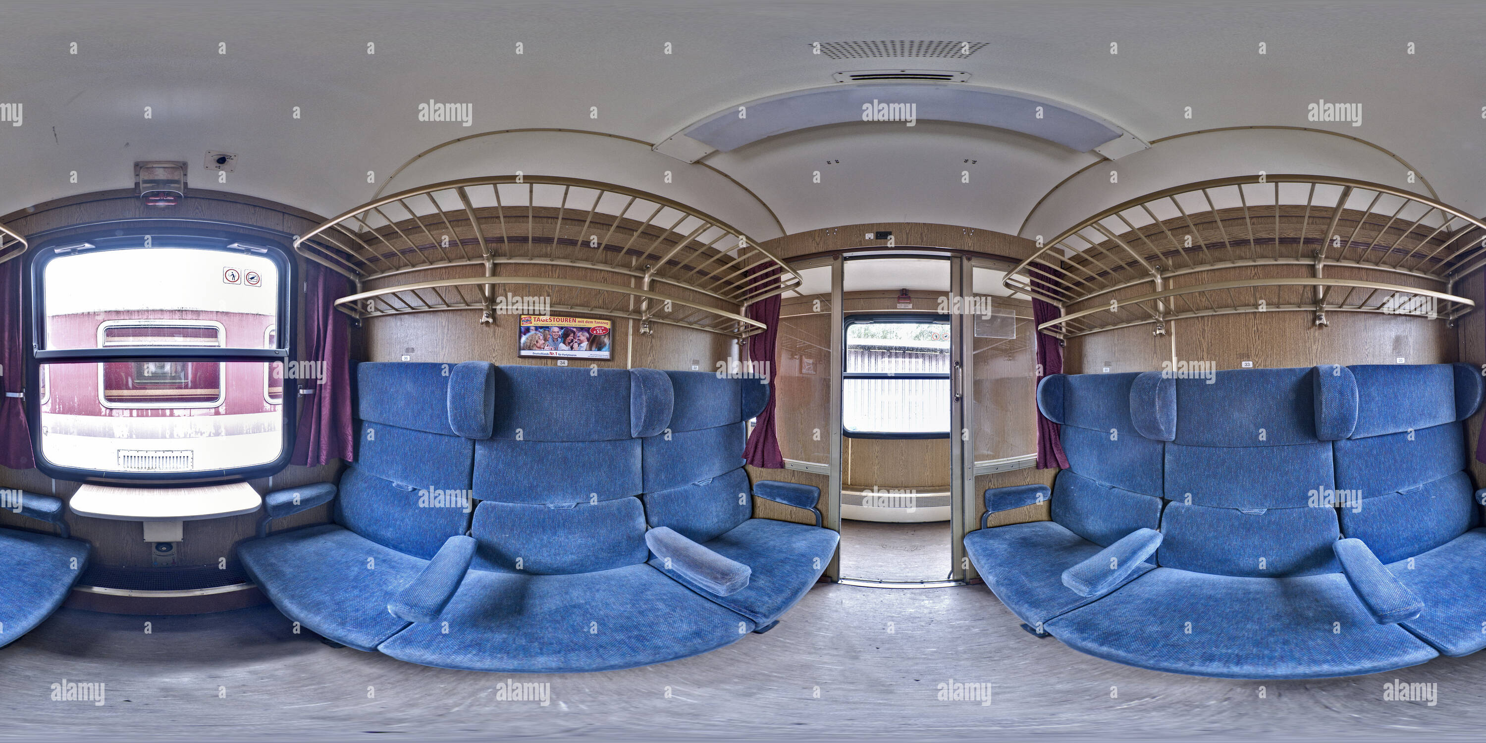 360 Grad Panorama Ansicht von Euro Express Sitzwagen 2.Kl (ex BDcm)