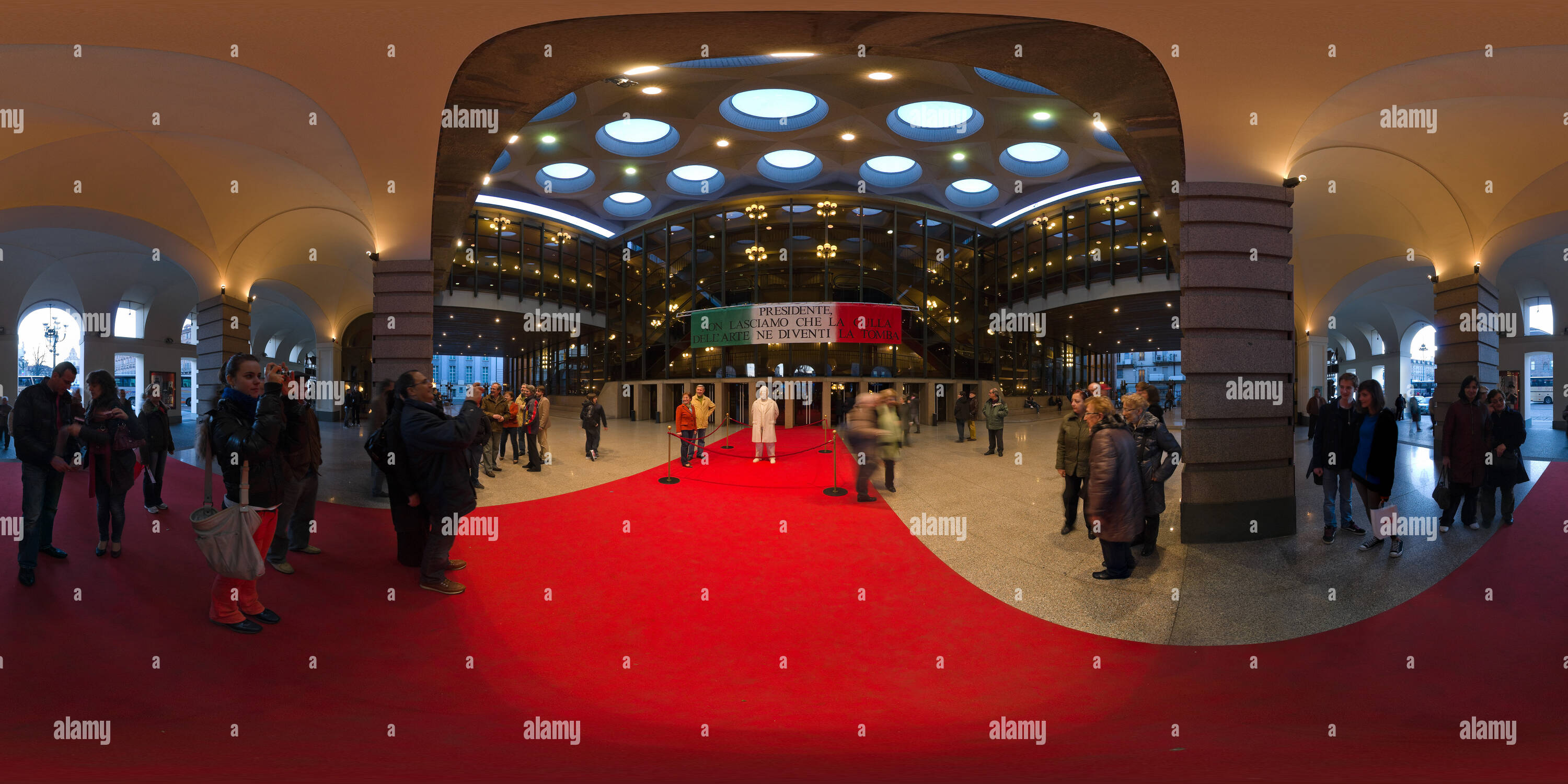 360 Grad Panorama Ansicht von Camillo Benso Graf von Cavour