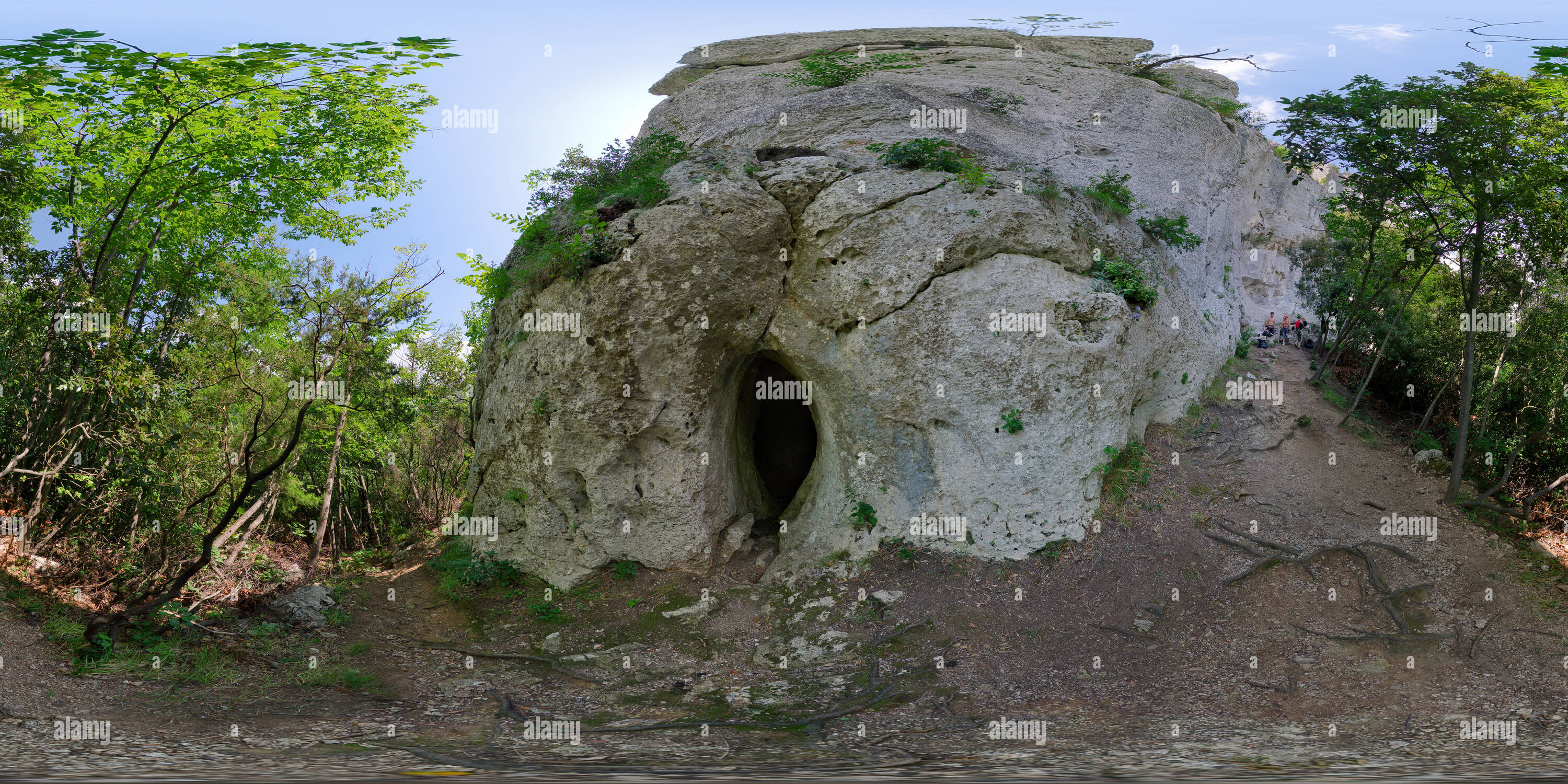 360 Grad Panorama Ansicht von Rocca di Perti, Arma delle Anime