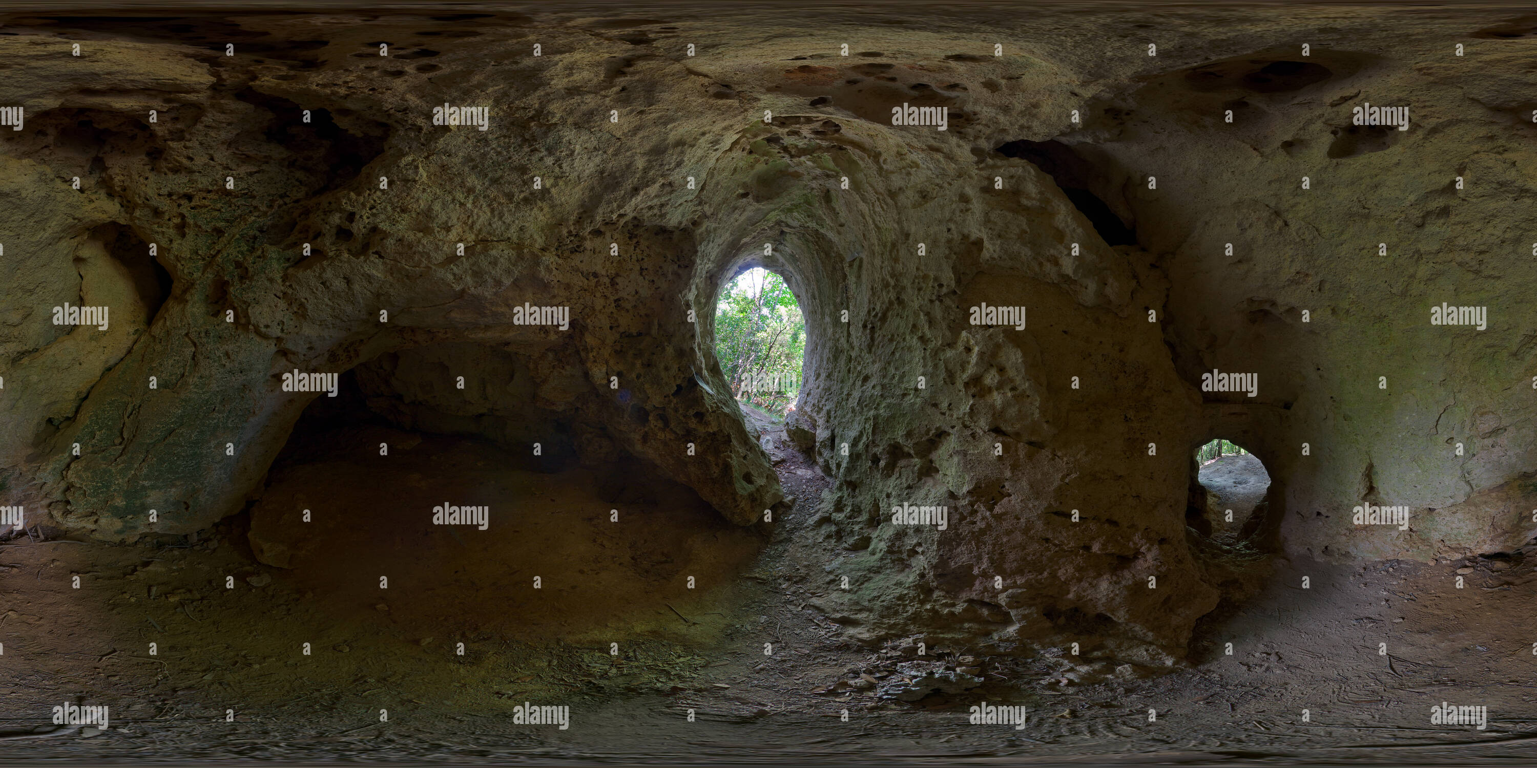 360 Grad Panorama Ansicht von Rocca di Perti, Arma delle Anime