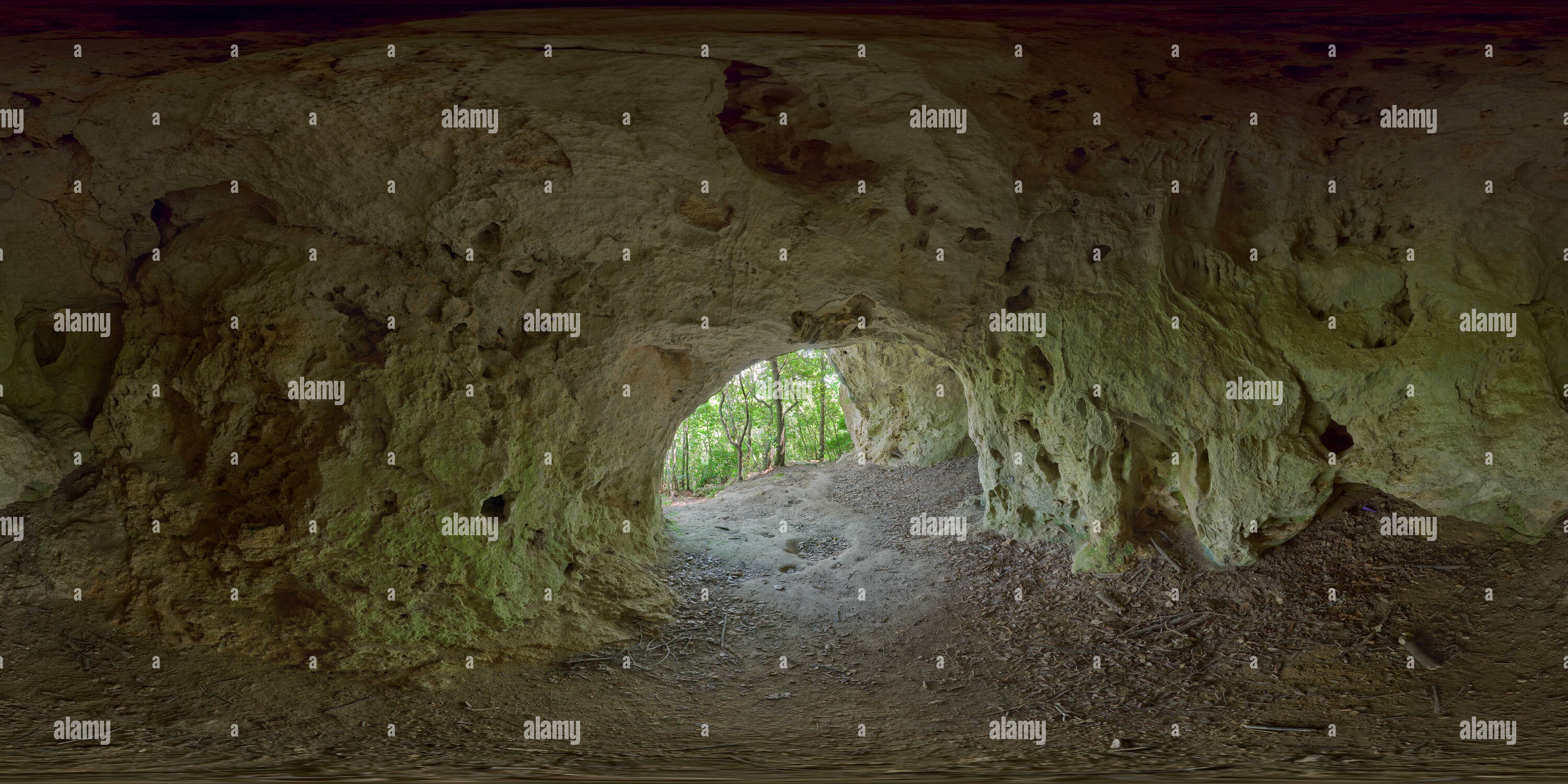 360 Grad Panorama Ansicht von Rocca di Perti, Arma delle Anime