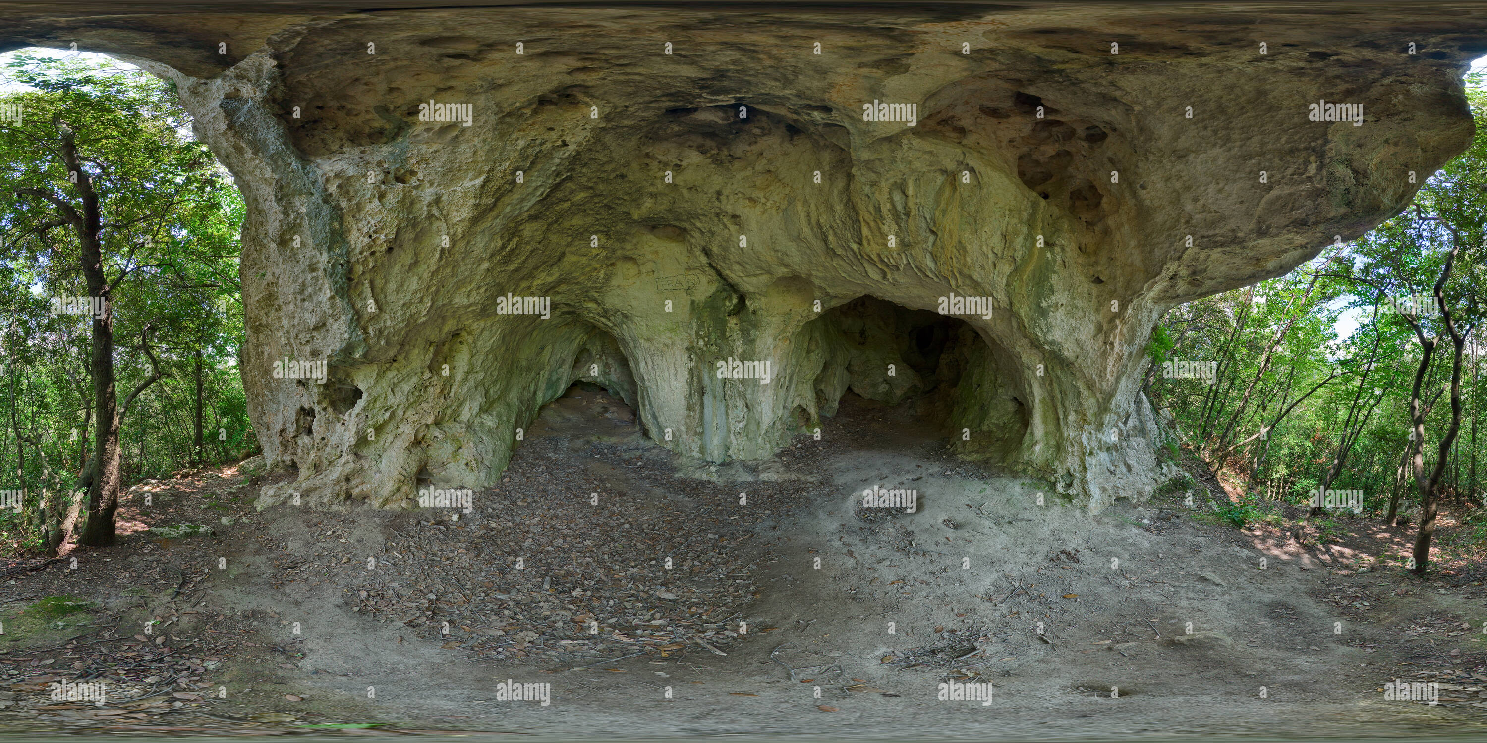 360 Grad Panorama Ansicht von Rocca di Perti, Arma delle Anime