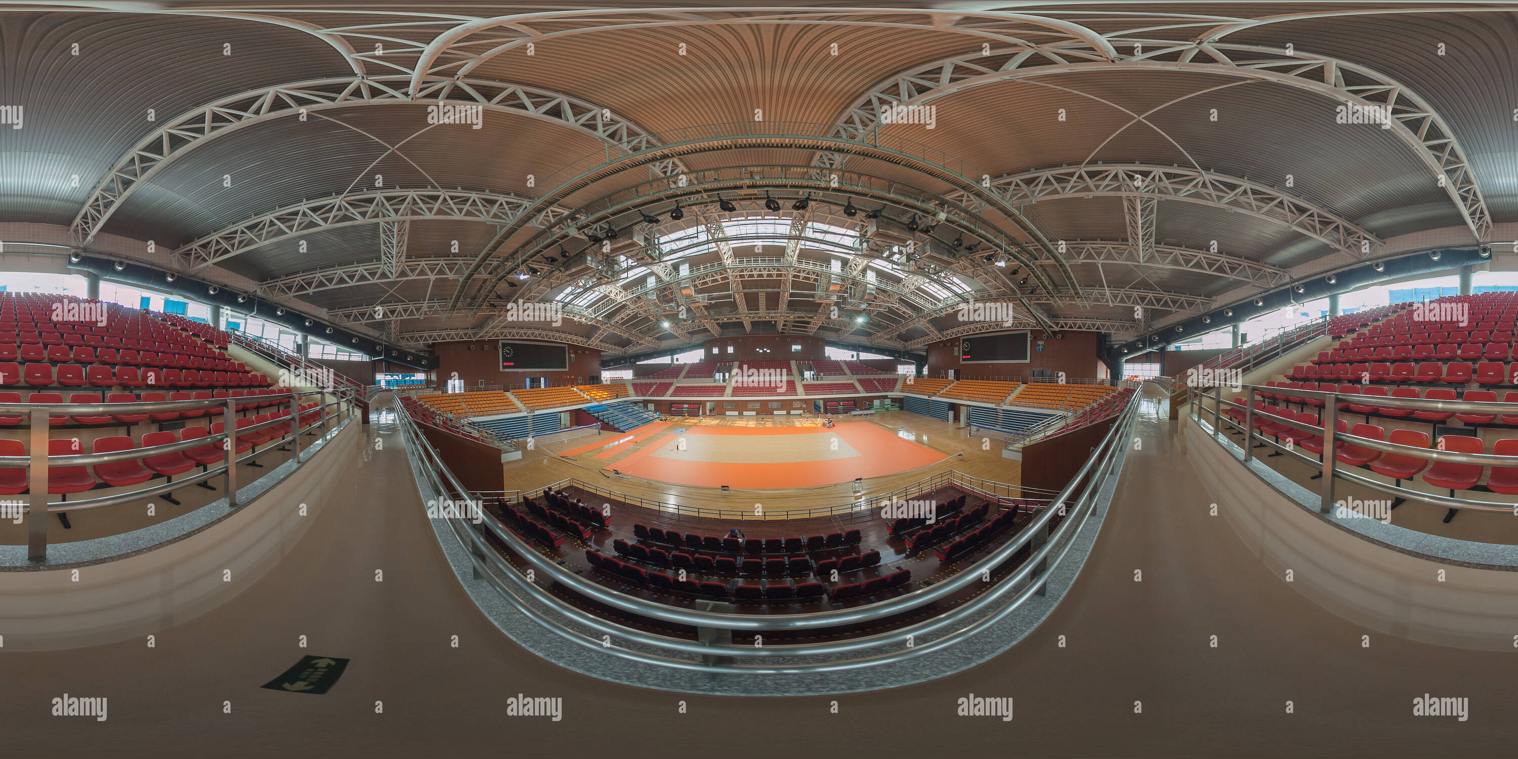 360 Grad Panorama Ansicht von Peking Institut für Technologie volleyball Vorrunde Veranstaltungsorte - Südtribüne