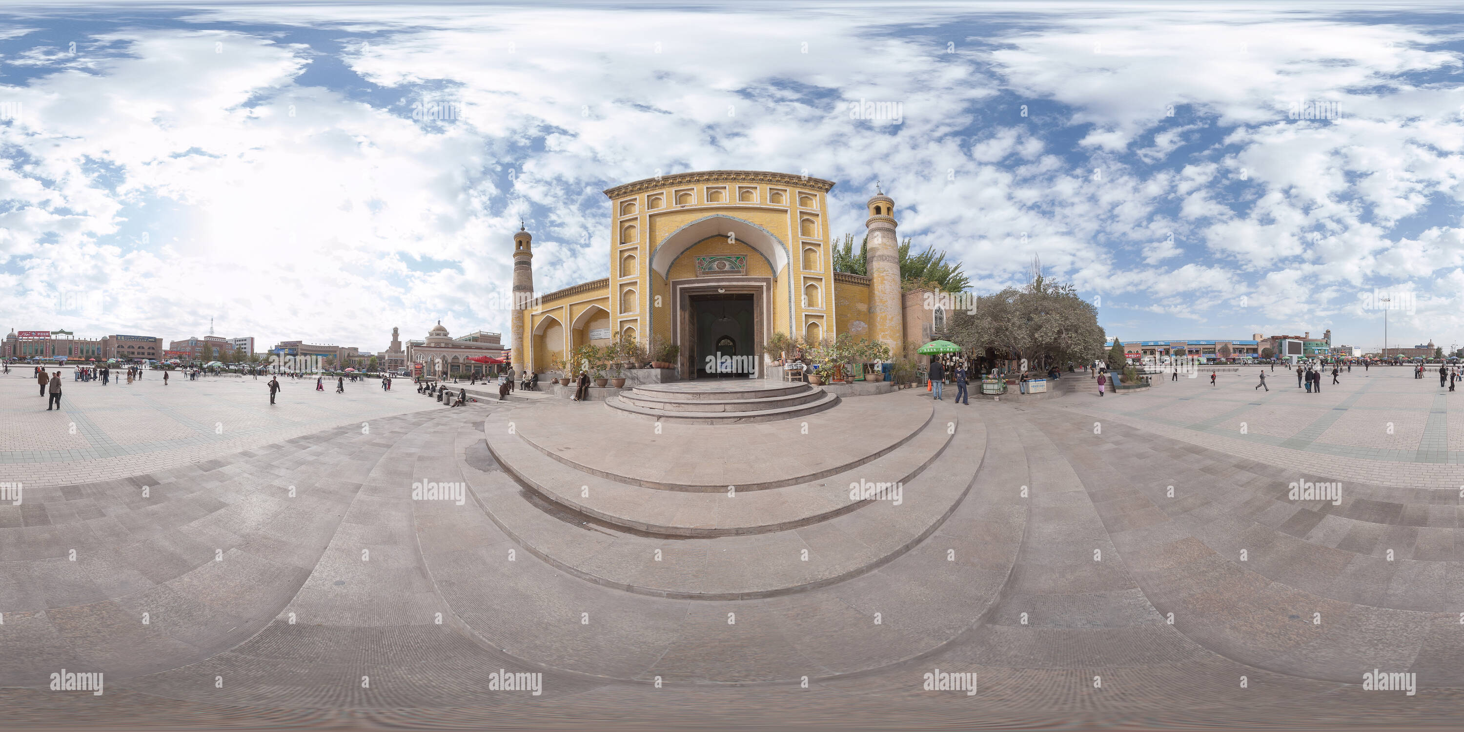 360 Grad Panorama Ansicht von Id kah-Moschee (Kashgar Stadt)-2007