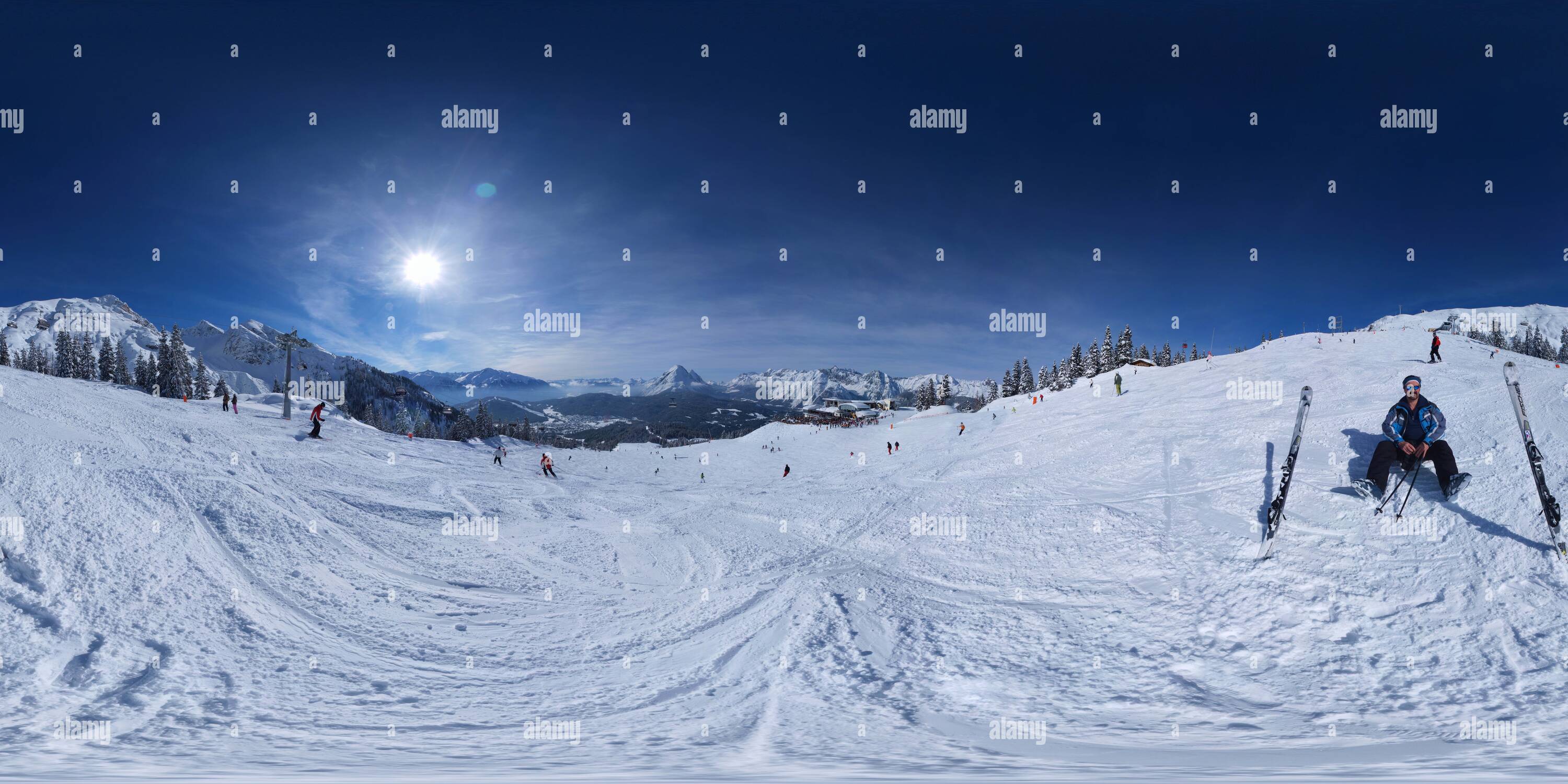 360 Grad Panorama Ansicht von Neigung an Rosshütte