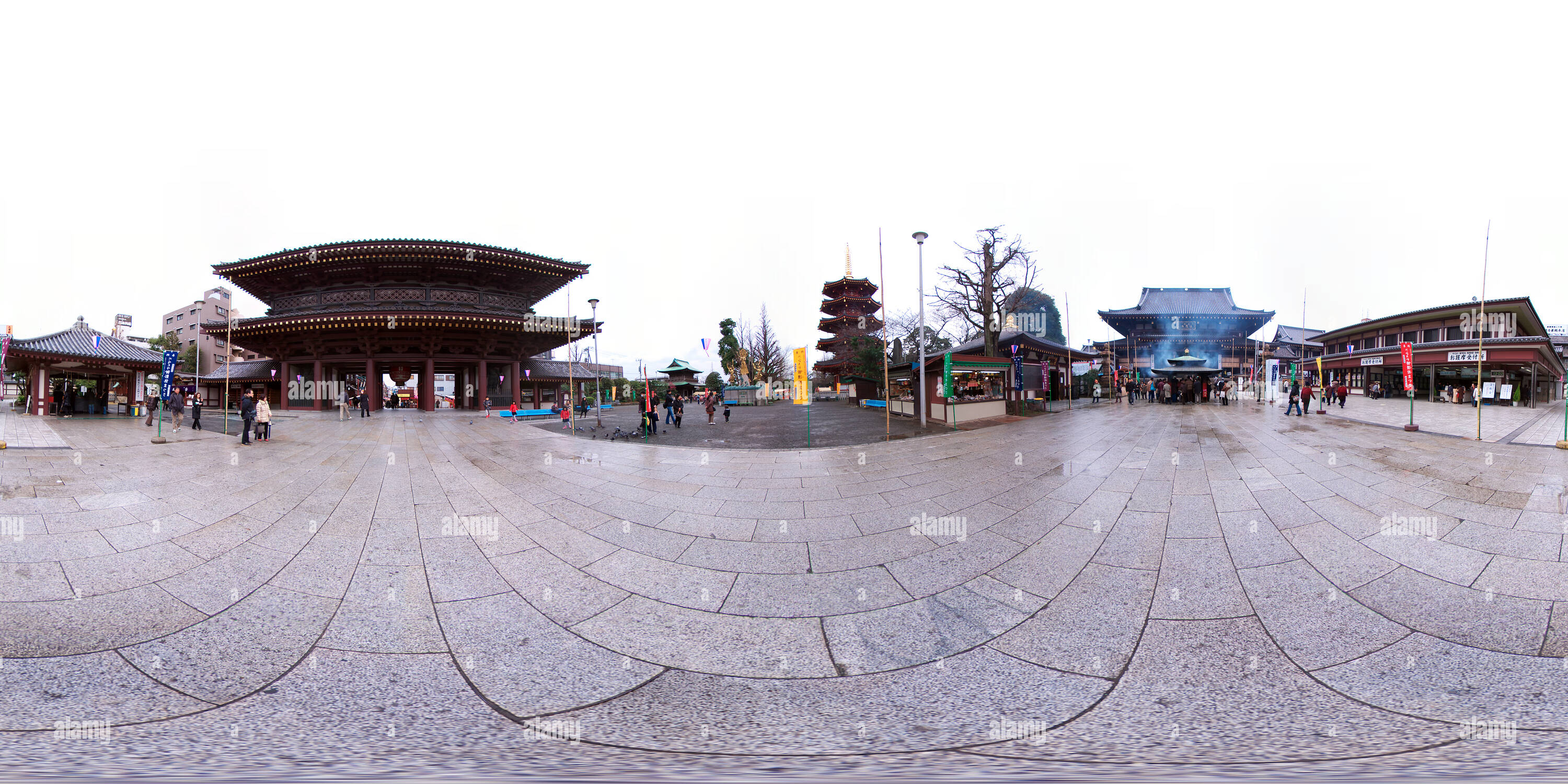360 Grad Panorama Ansicht von Kawasaki Daishi