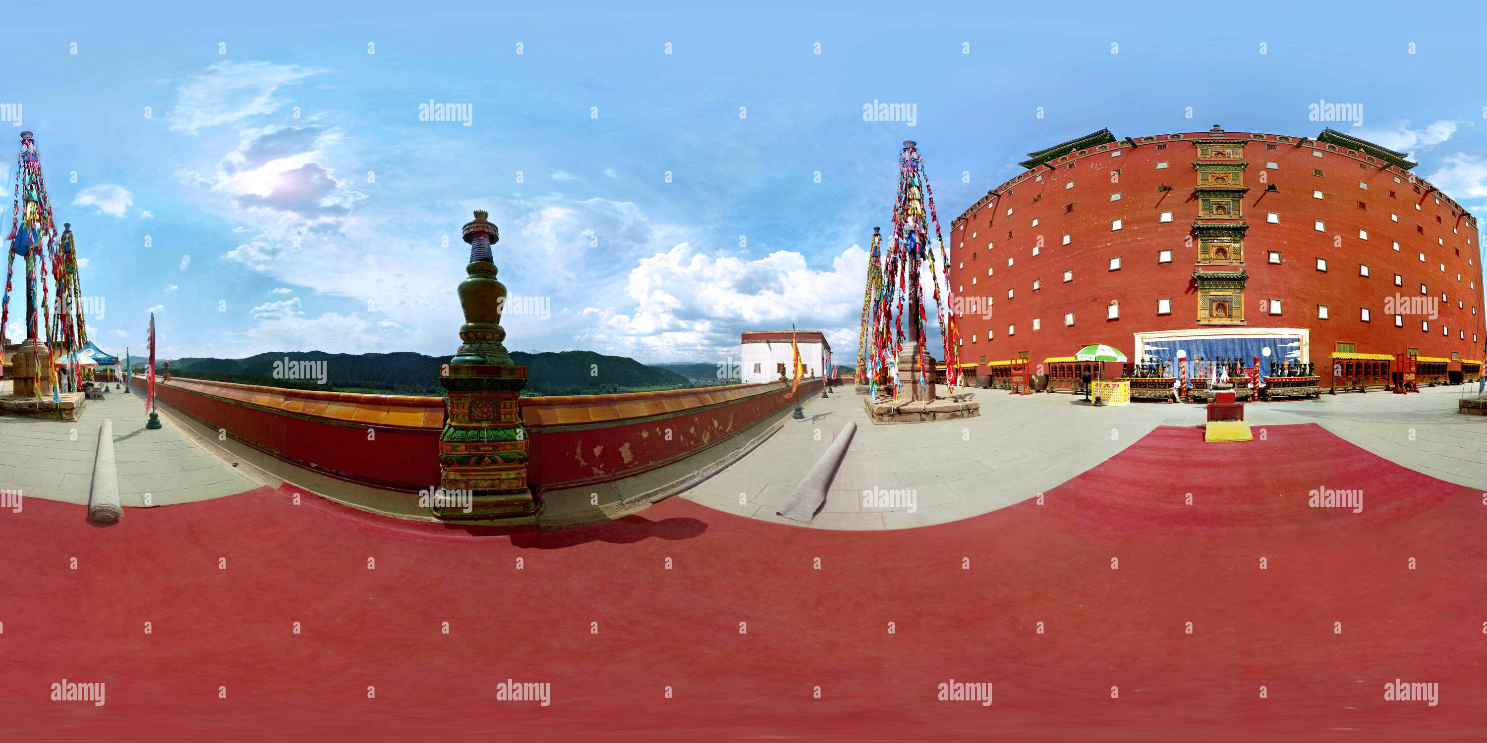 360 Grad Panorama Ansicht von Xiao Budalagong - ein tibetisch-buddhistischer Tempel in Chengde