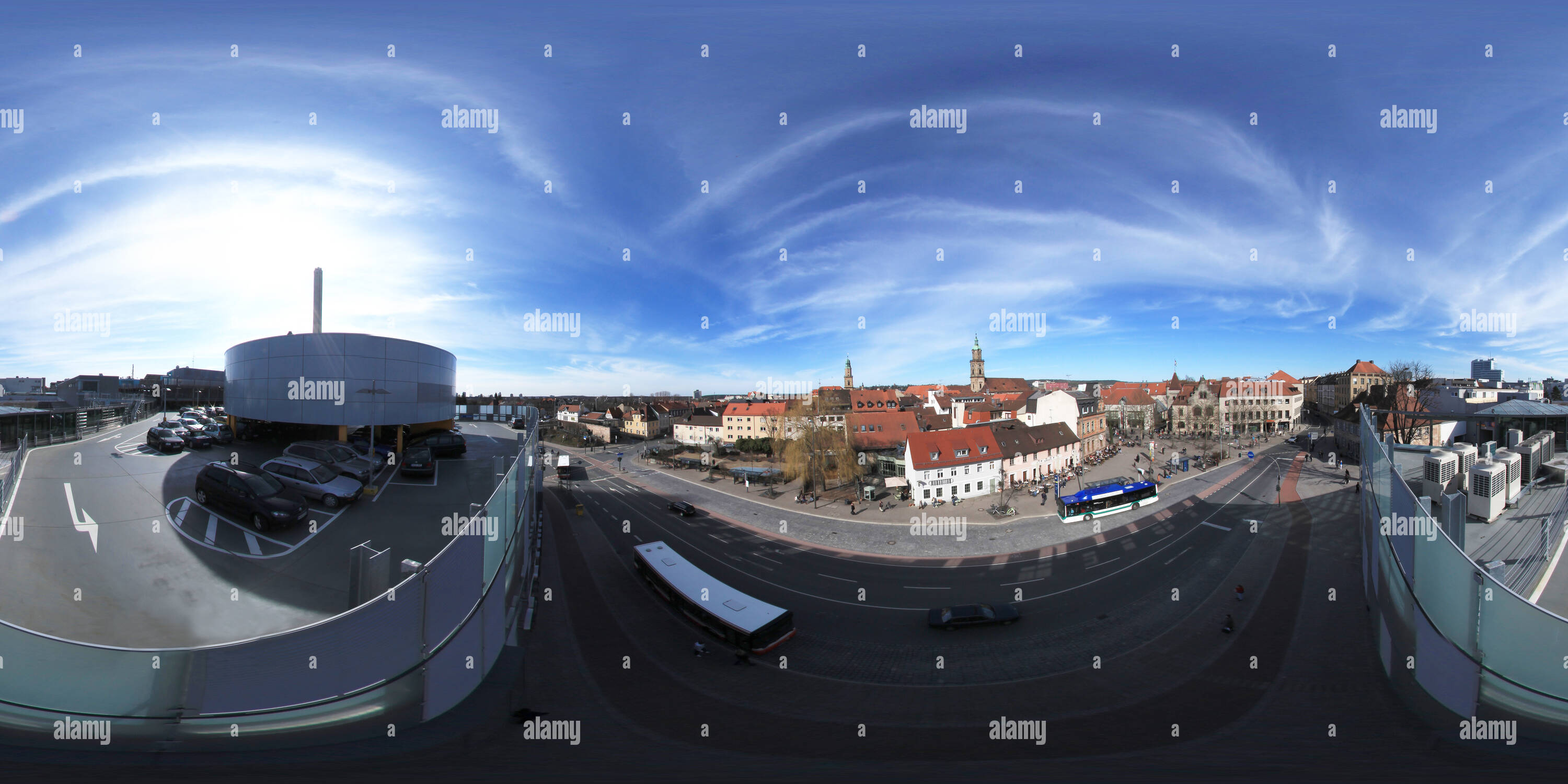 360 Grad Panorama Ansicht von Erlangen Arcaden