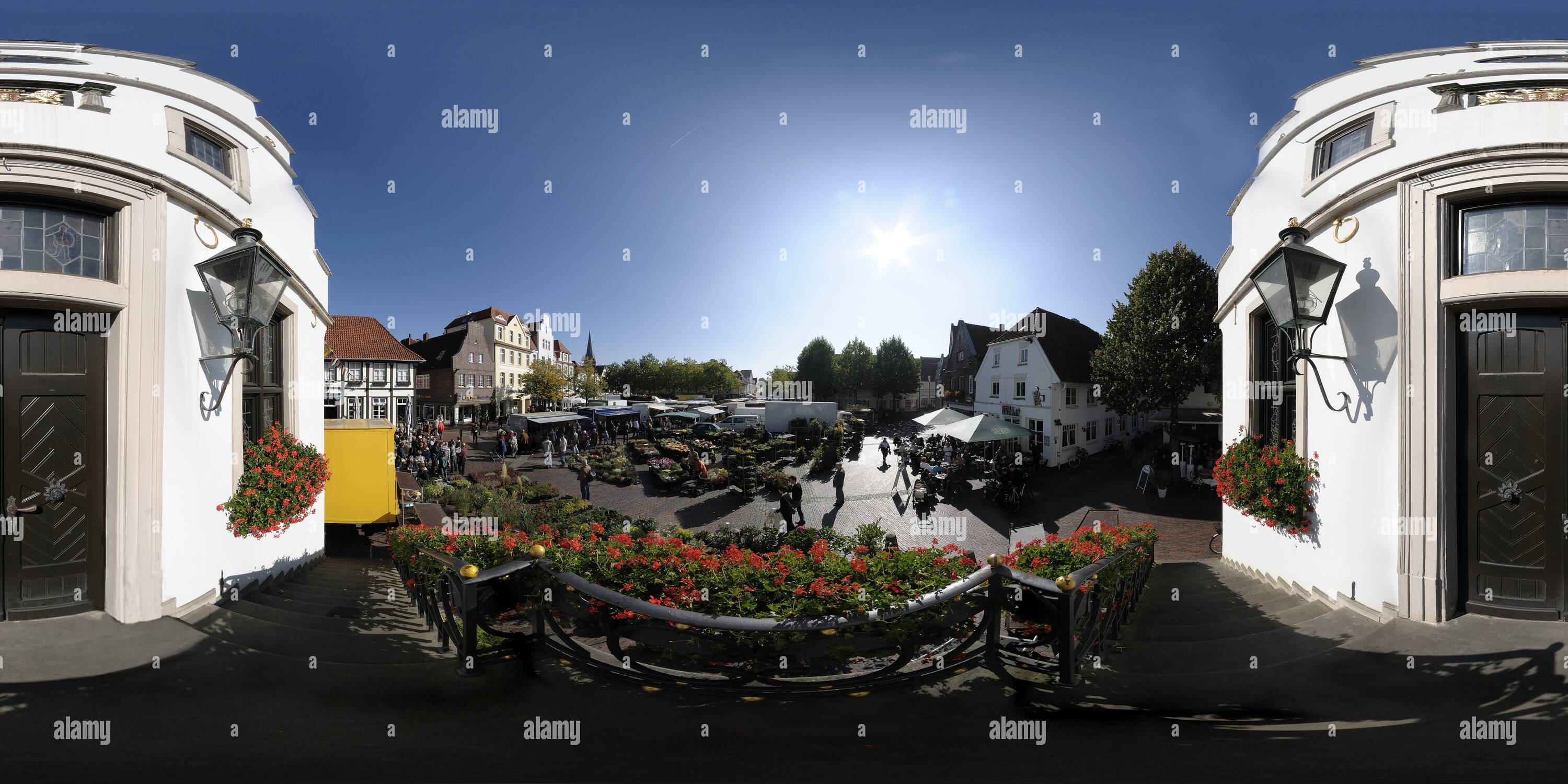 360 Grad Panorama Ansicht von Rathaus, Lingen/Ems