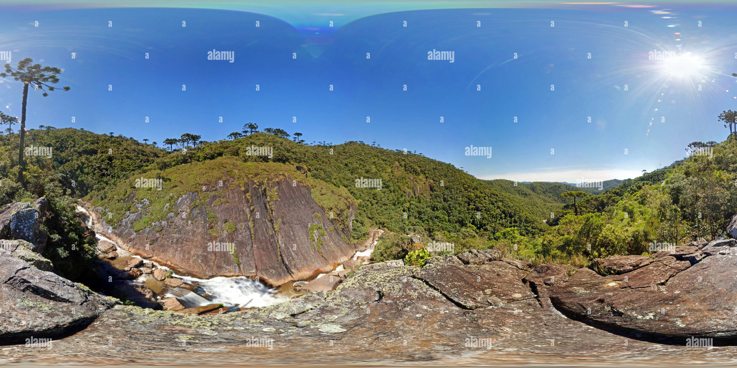 360 Grad Panorama Ansicht von Canion do Rio Sapucai