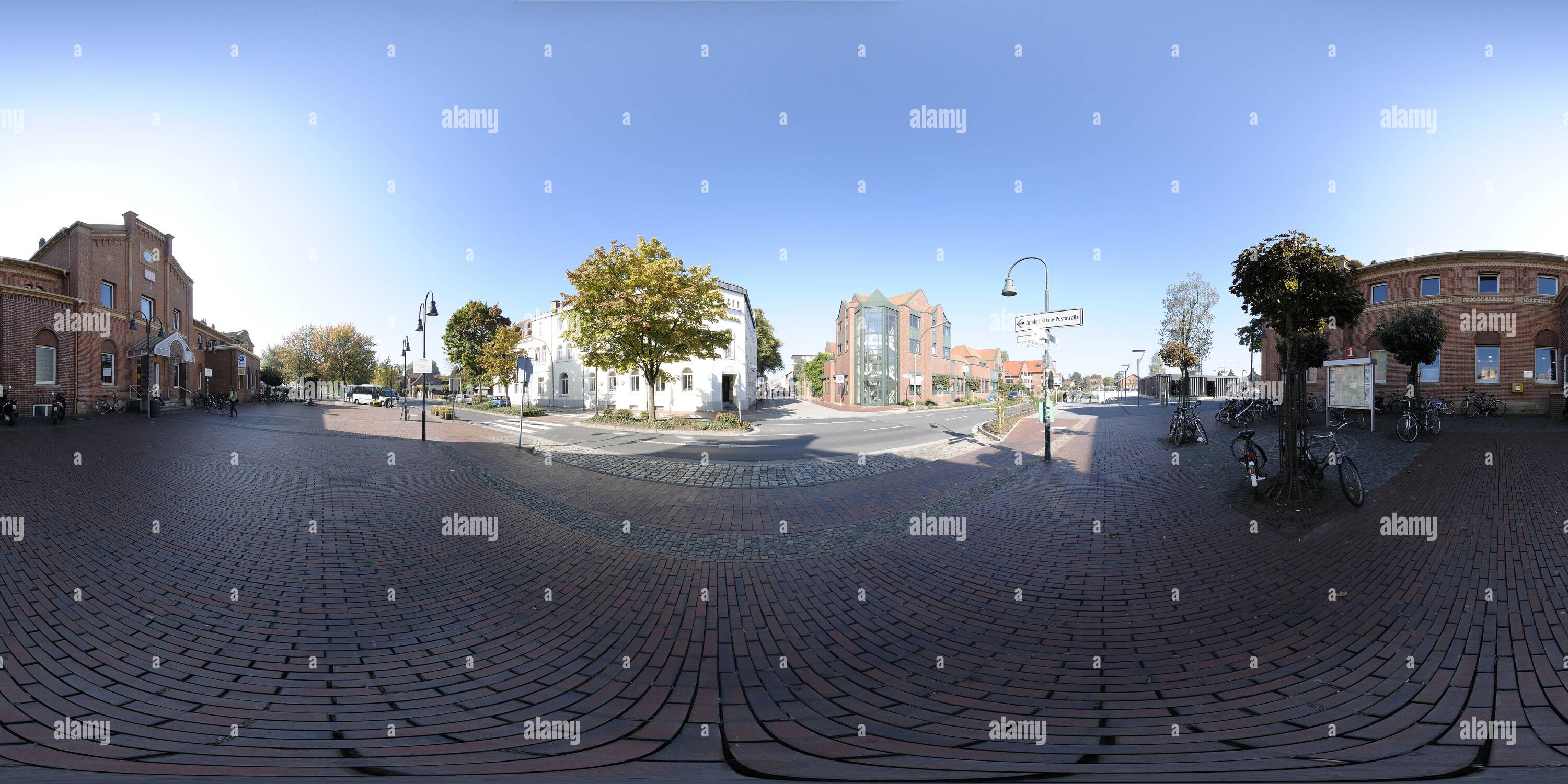 360 Grad Panorama Ansicht von Bahnhof Lingen/Ems