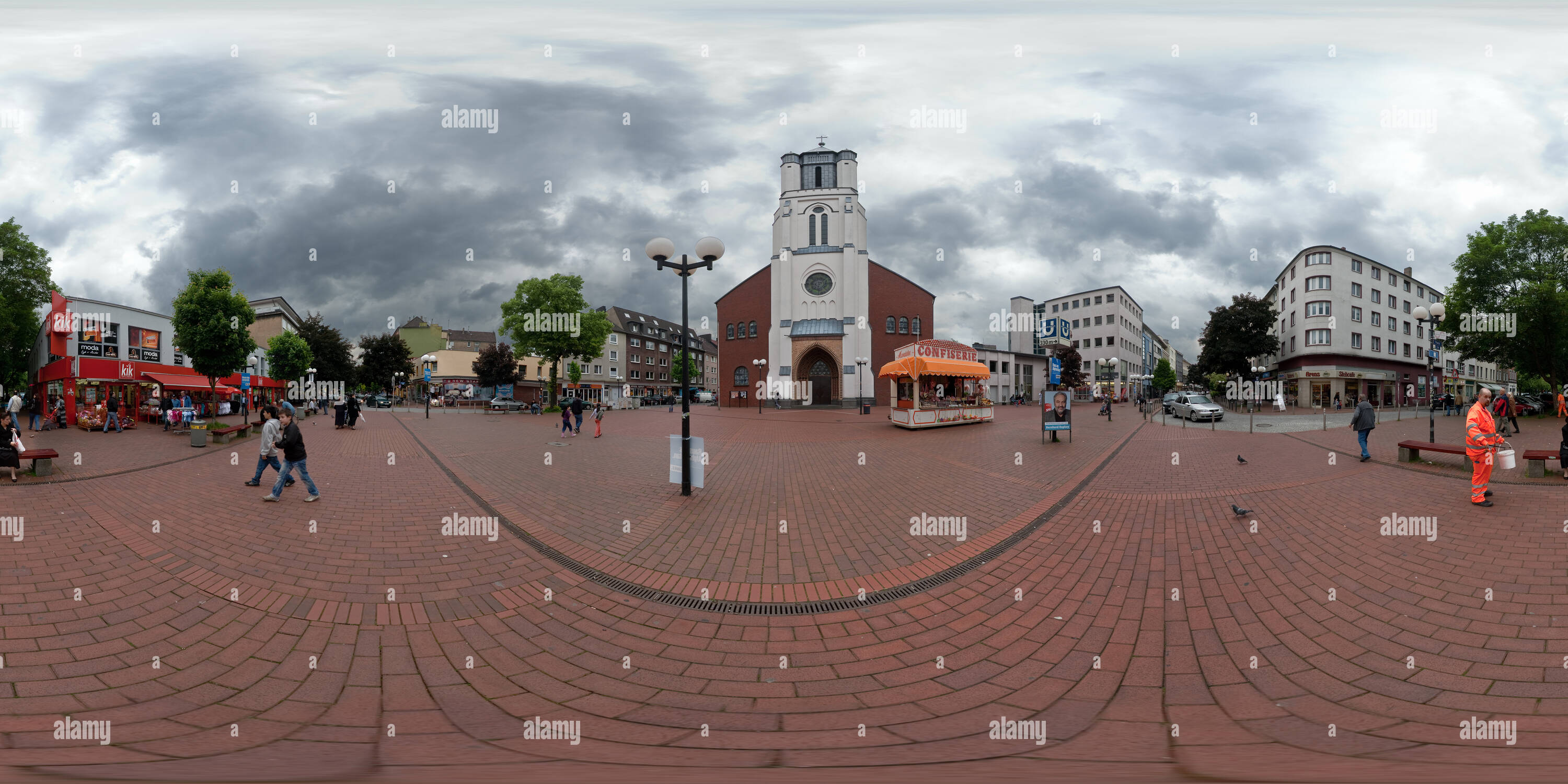 360 Grad Panorama Ansicht von Muensterstrasse Dortmund Deutschland