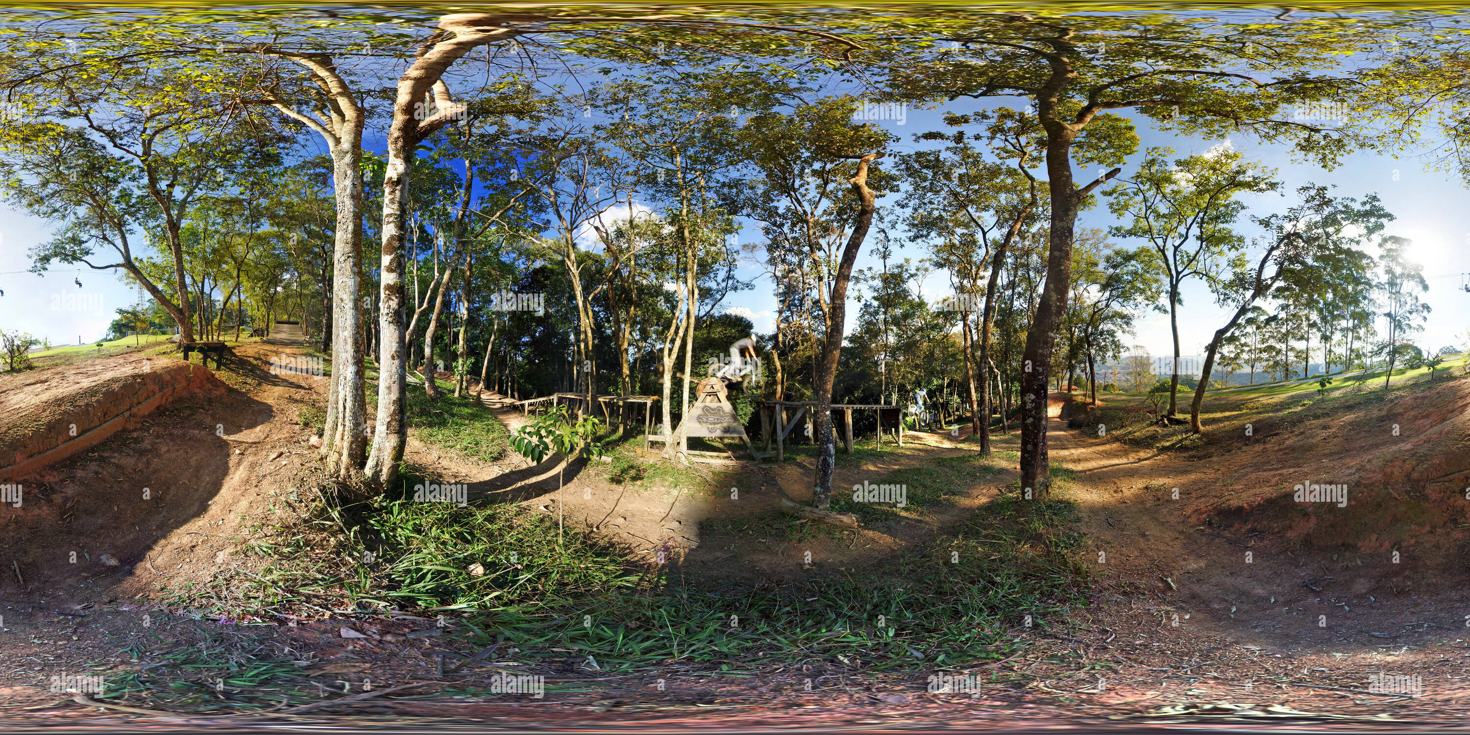 360 Grad Panorama Ansicht von Gangorra kein Bike Park em São Roque