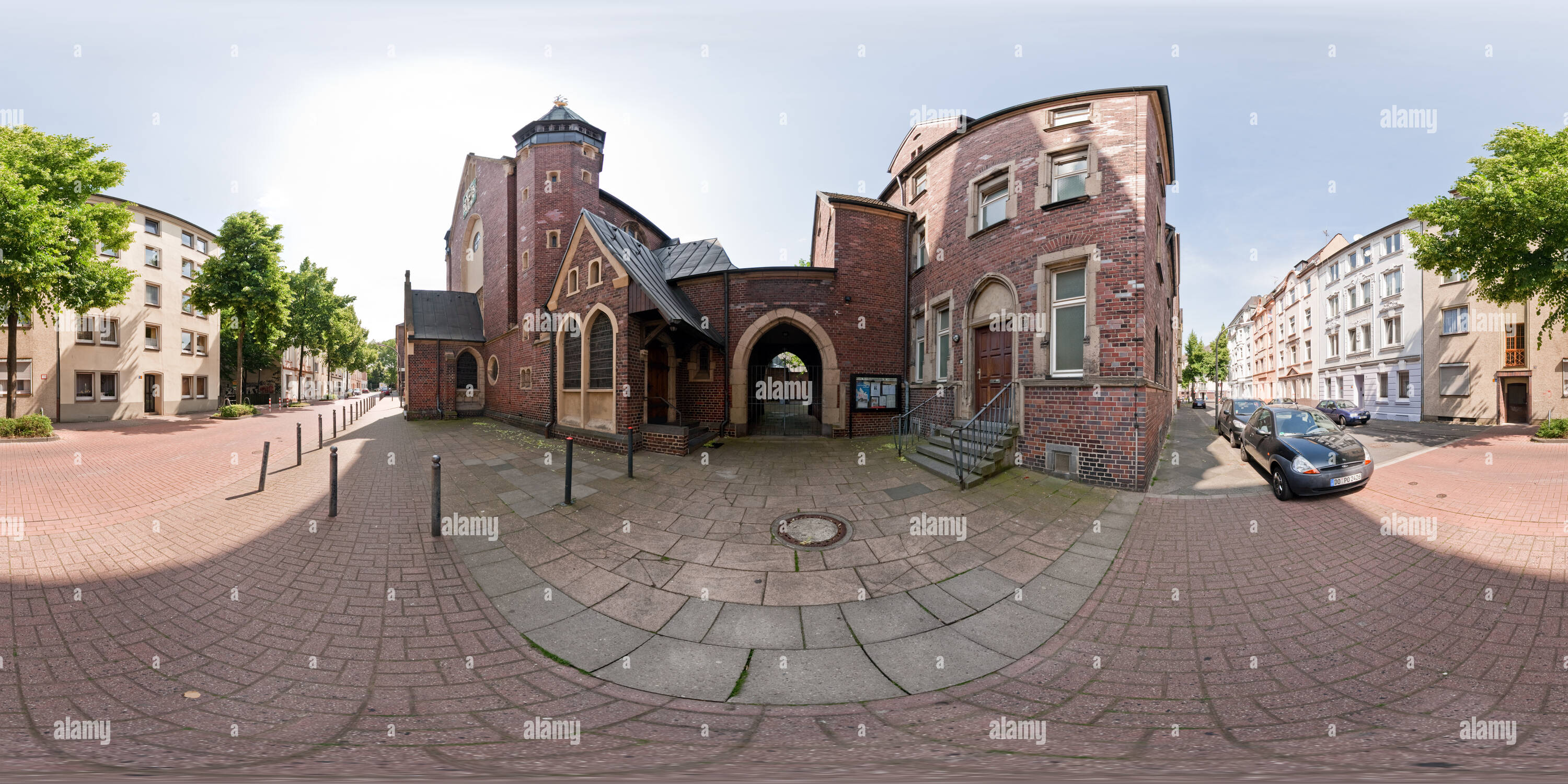 360 Grad Panorama Ansicht von Antonius Kirche, Holsteiner Straße Dortmund