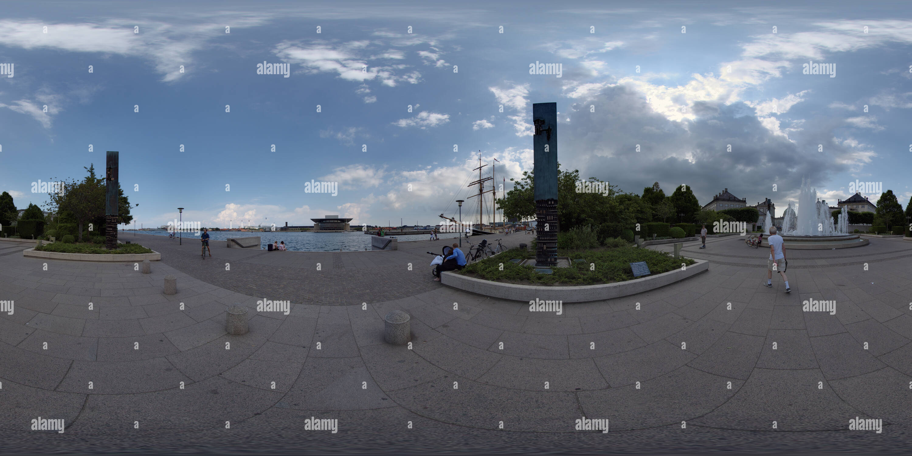 360 Grad Panorama Ansicht von Die amalie Garten