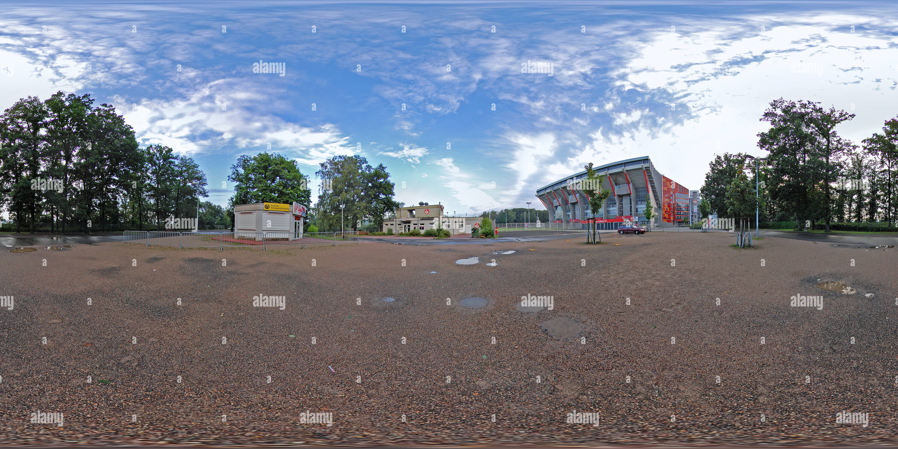 360 Grad Panorama Ansicht von Fritz-Walter-Stadion Kaiserslautern Nord/Ost