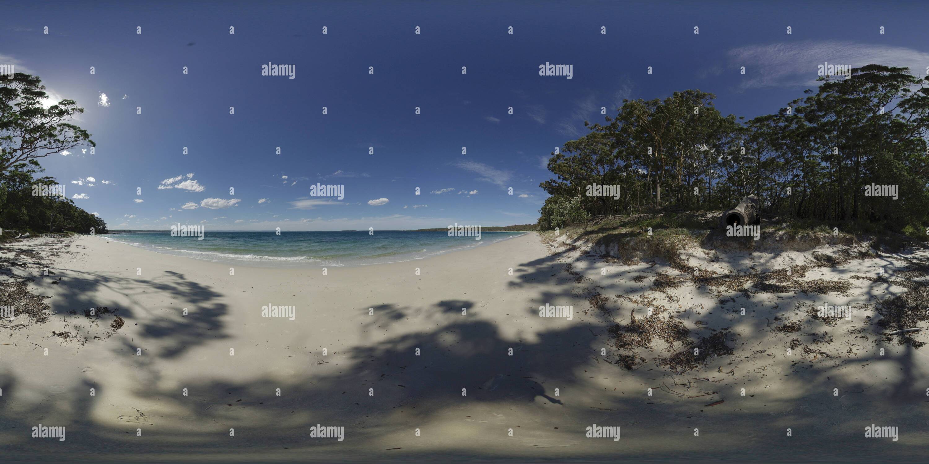 360 Grad Panorama Ansicht von Jervis Bay - BOODEREE NP