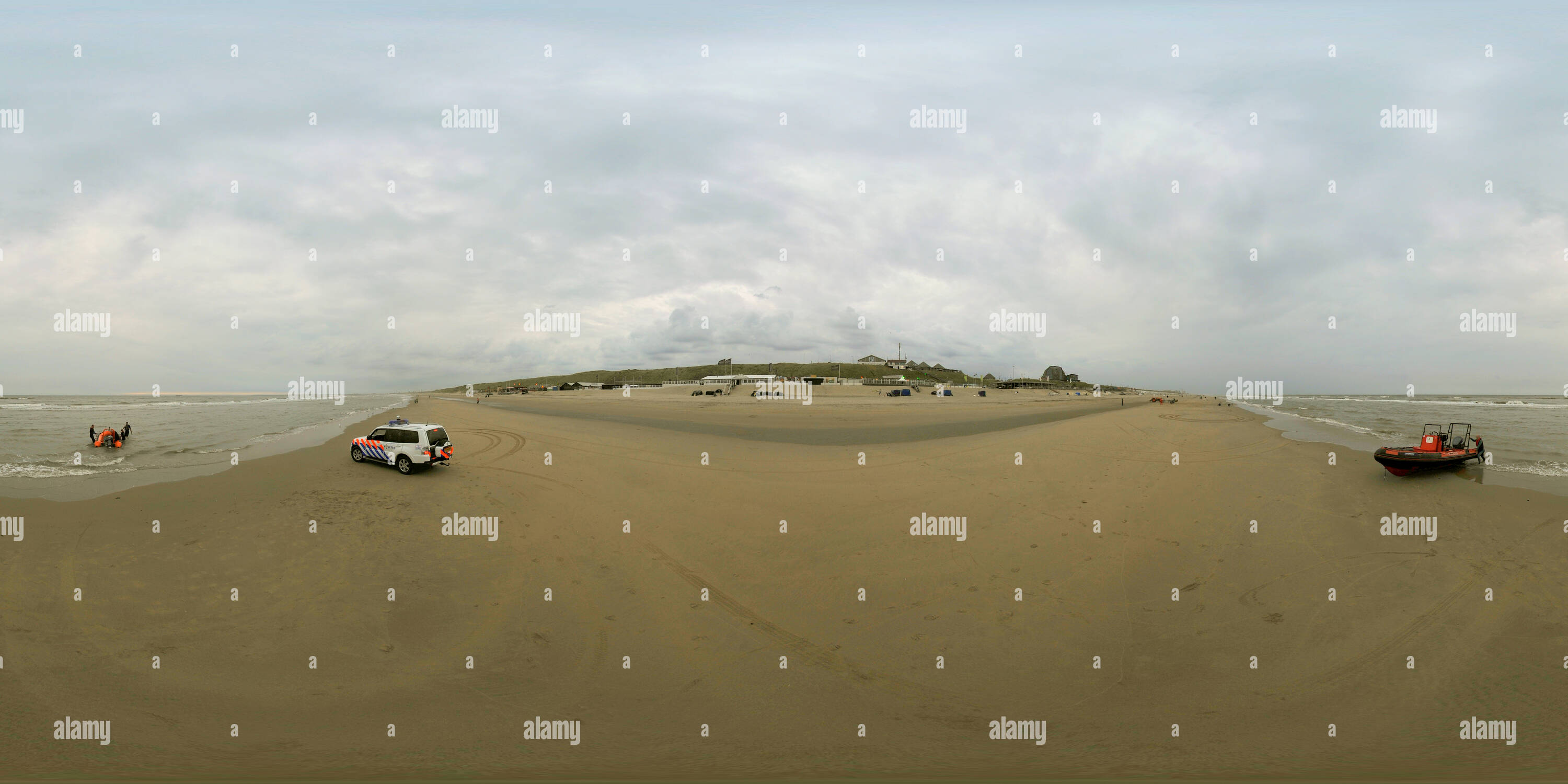 360 Grad Panorama Ansicht von Bloemendaal aan Zee