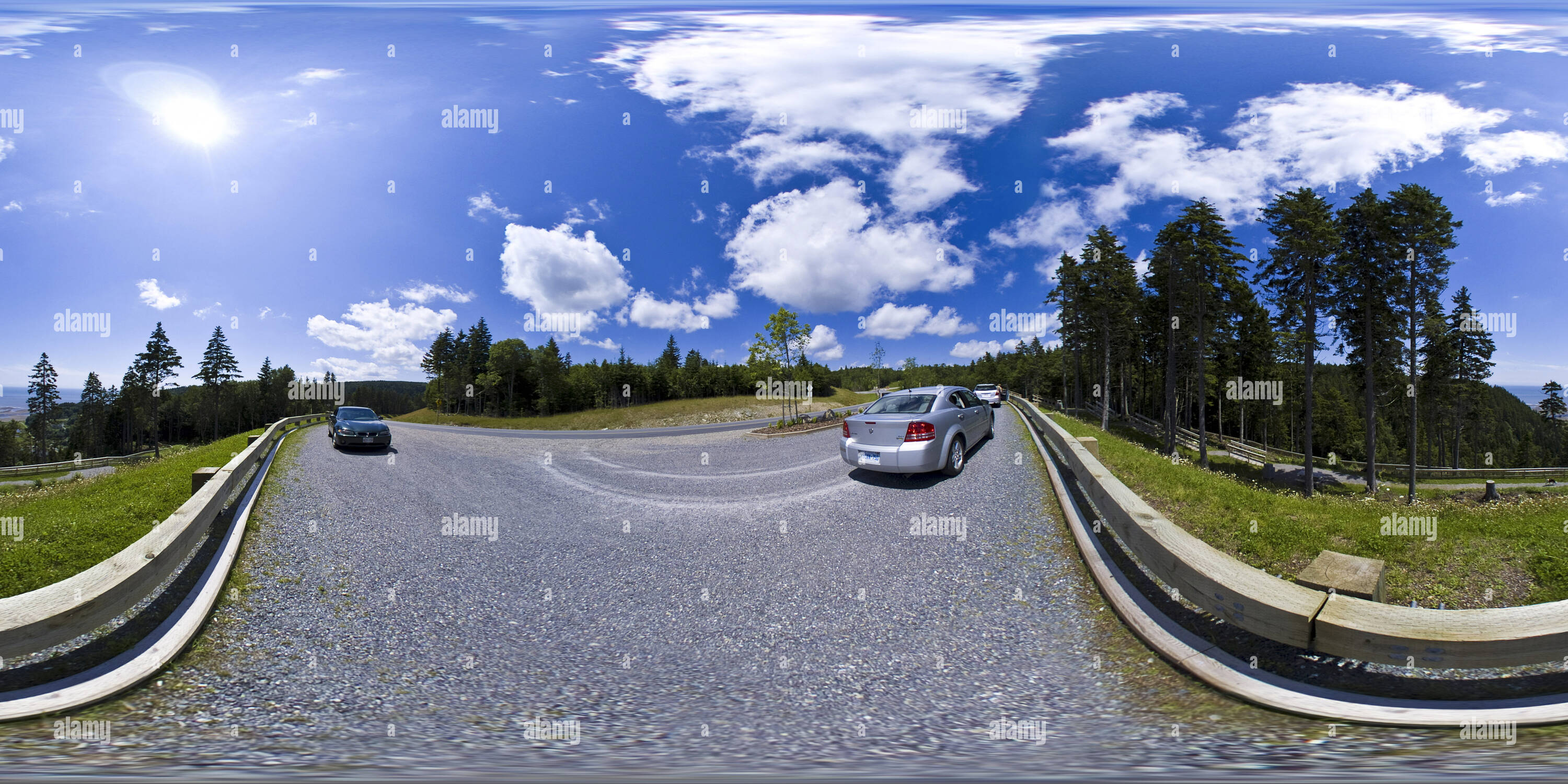 360 Grad Panorama Ansicht von Fundy Trail Parkway - P9