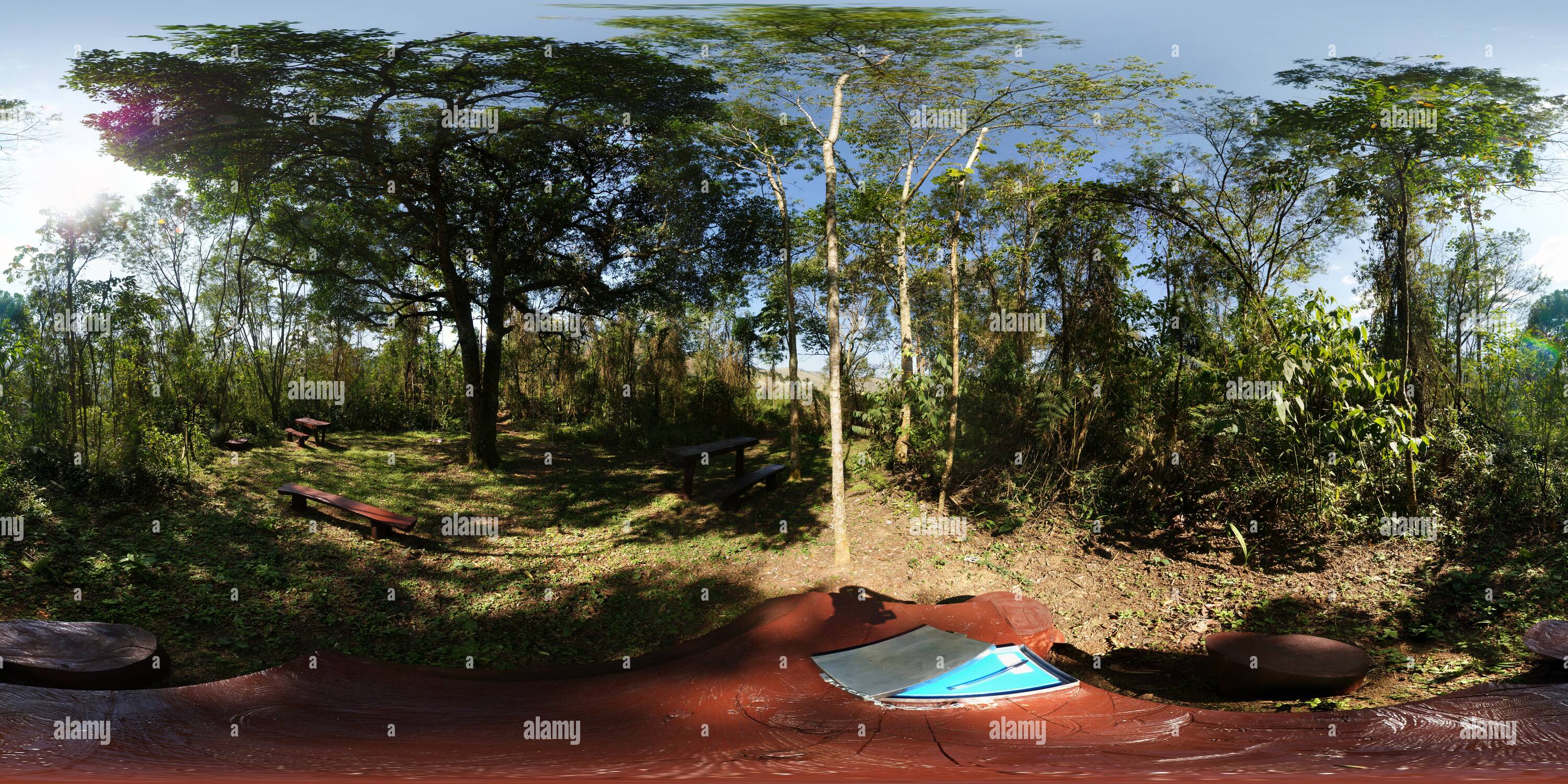 360 Grad Panorama Ansicht von Livro de cume keine endgültige da trilha da Reserva Ambiental Santa Bárbara