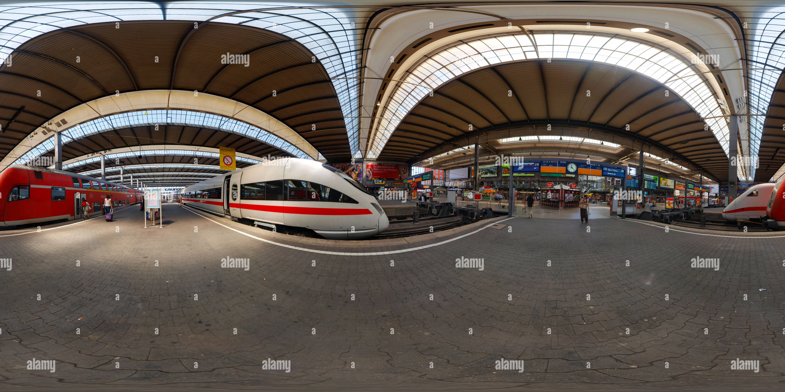 360 Grad Panorama Ansicht von Hauptbahnhof München