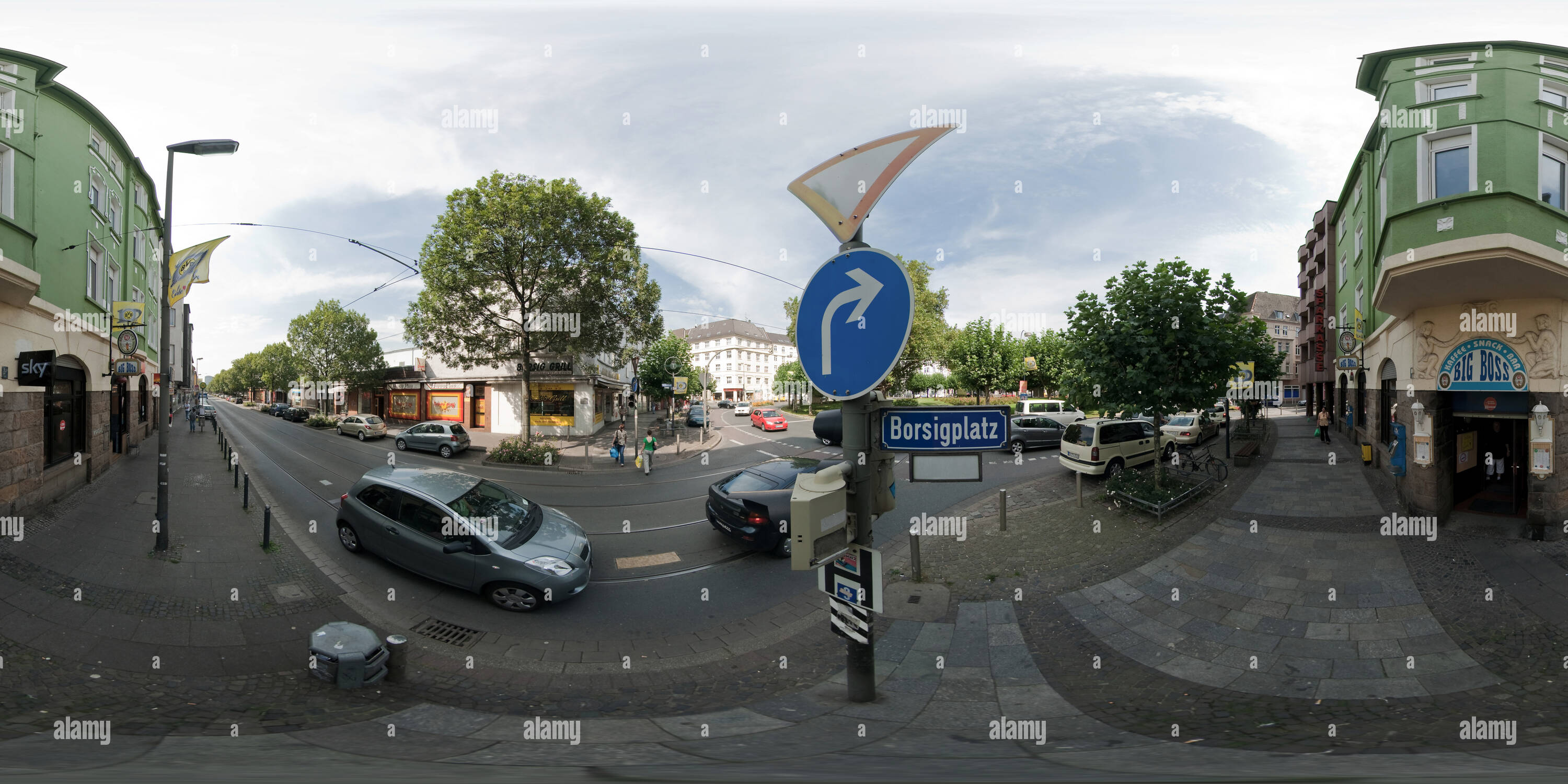 360 Grad Panorama Ansicht von Borsigplatz, Dortmund