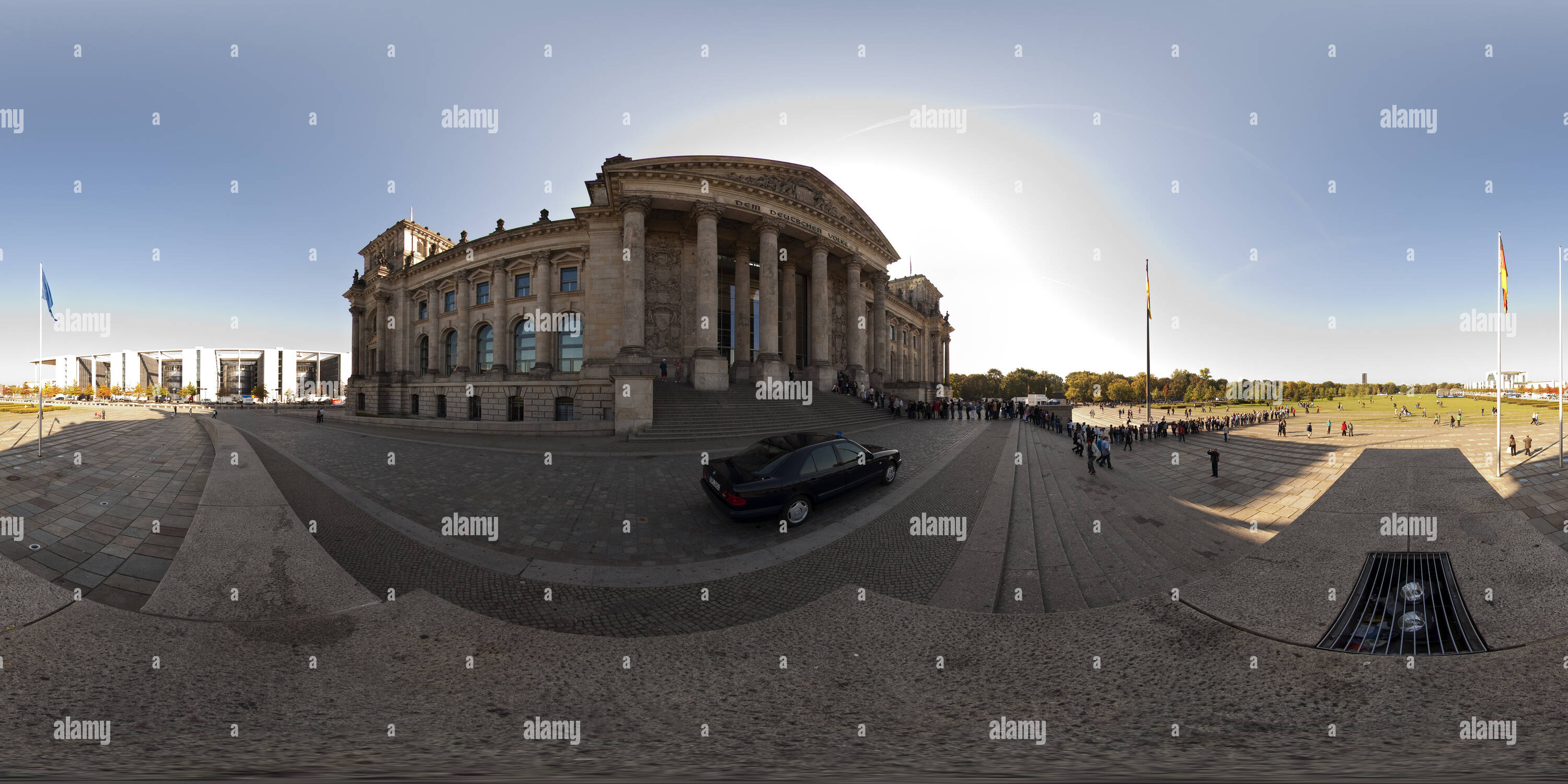 360 Grad Panorama Ansicht von Reichstag Berlin