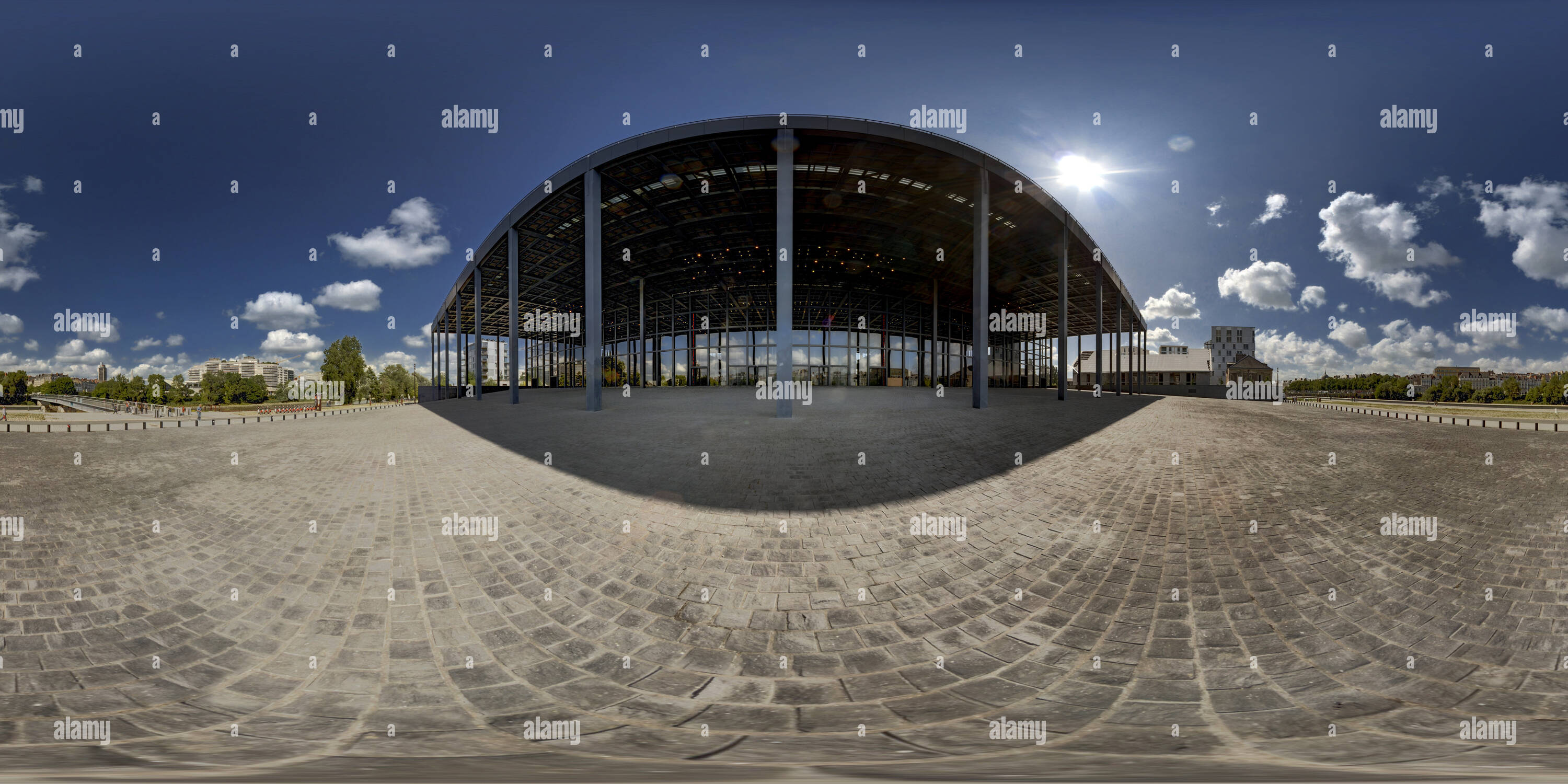 360 Grad Panorama Ansicht von Palais Gerechtigkeit Nantes 2.