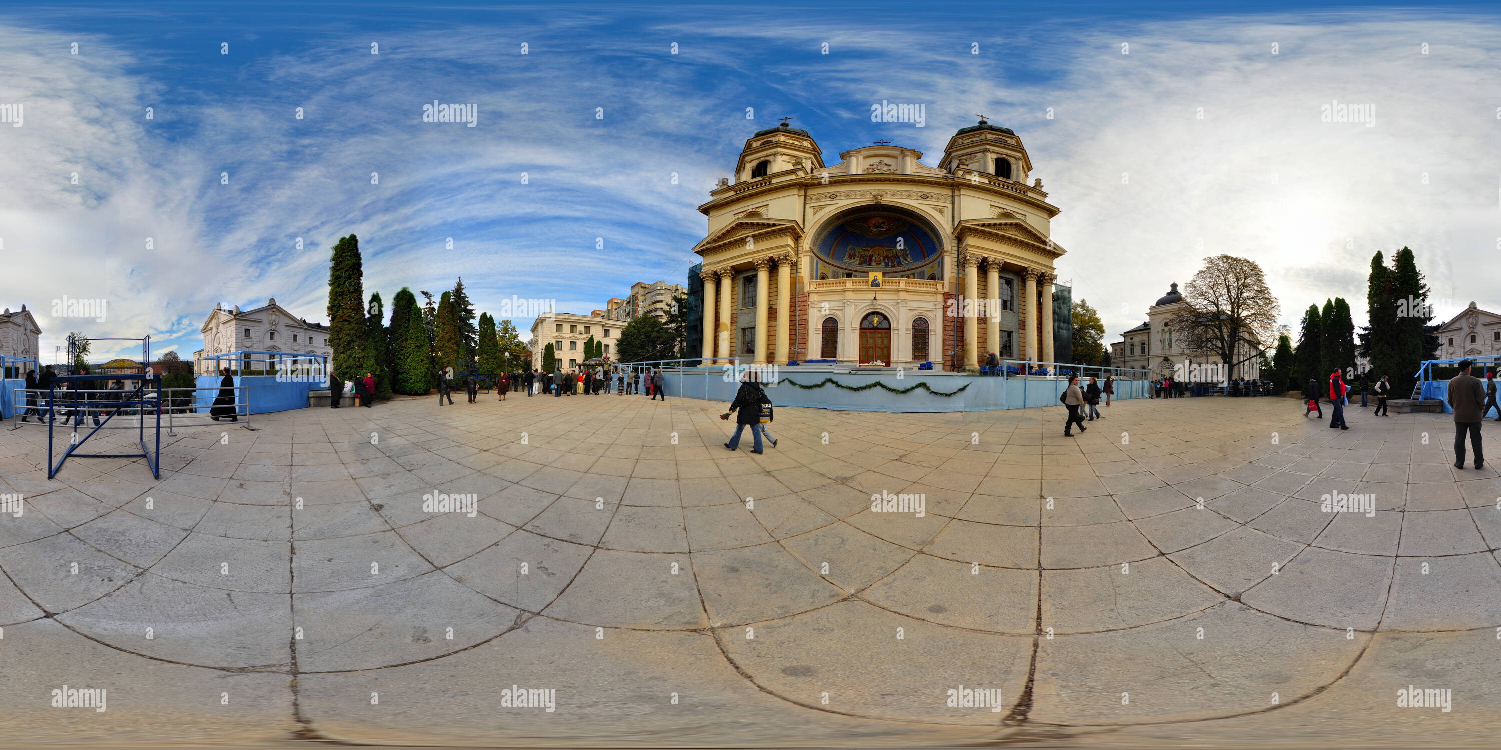 360 Grad Panorama Ansicht von Metropolitan Kathedrale in Iasi