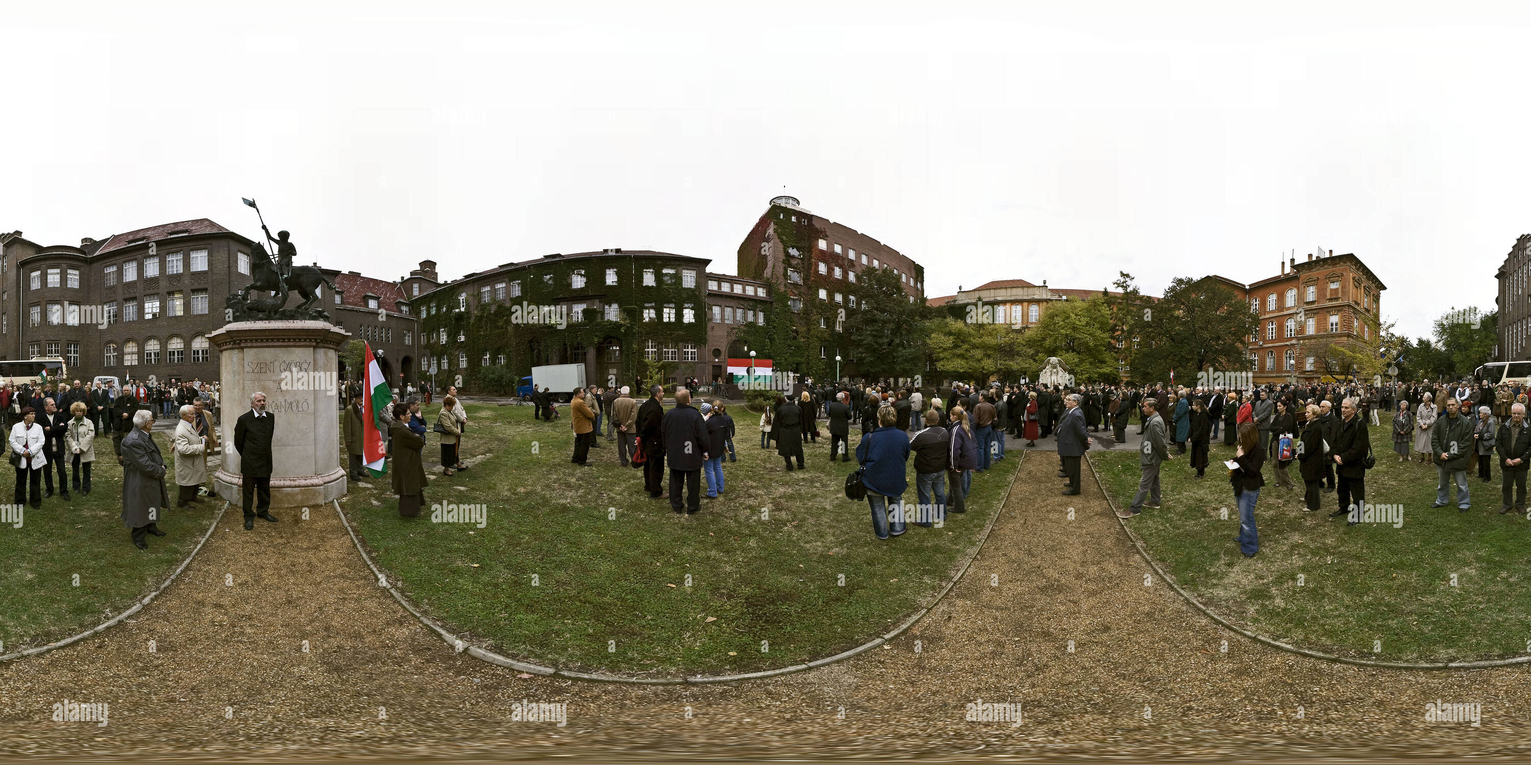 360 Grad Panorama Ansicht von 1956 Ungarische Revolution und Krieg von Unabhängigkeit festliche Gedenken