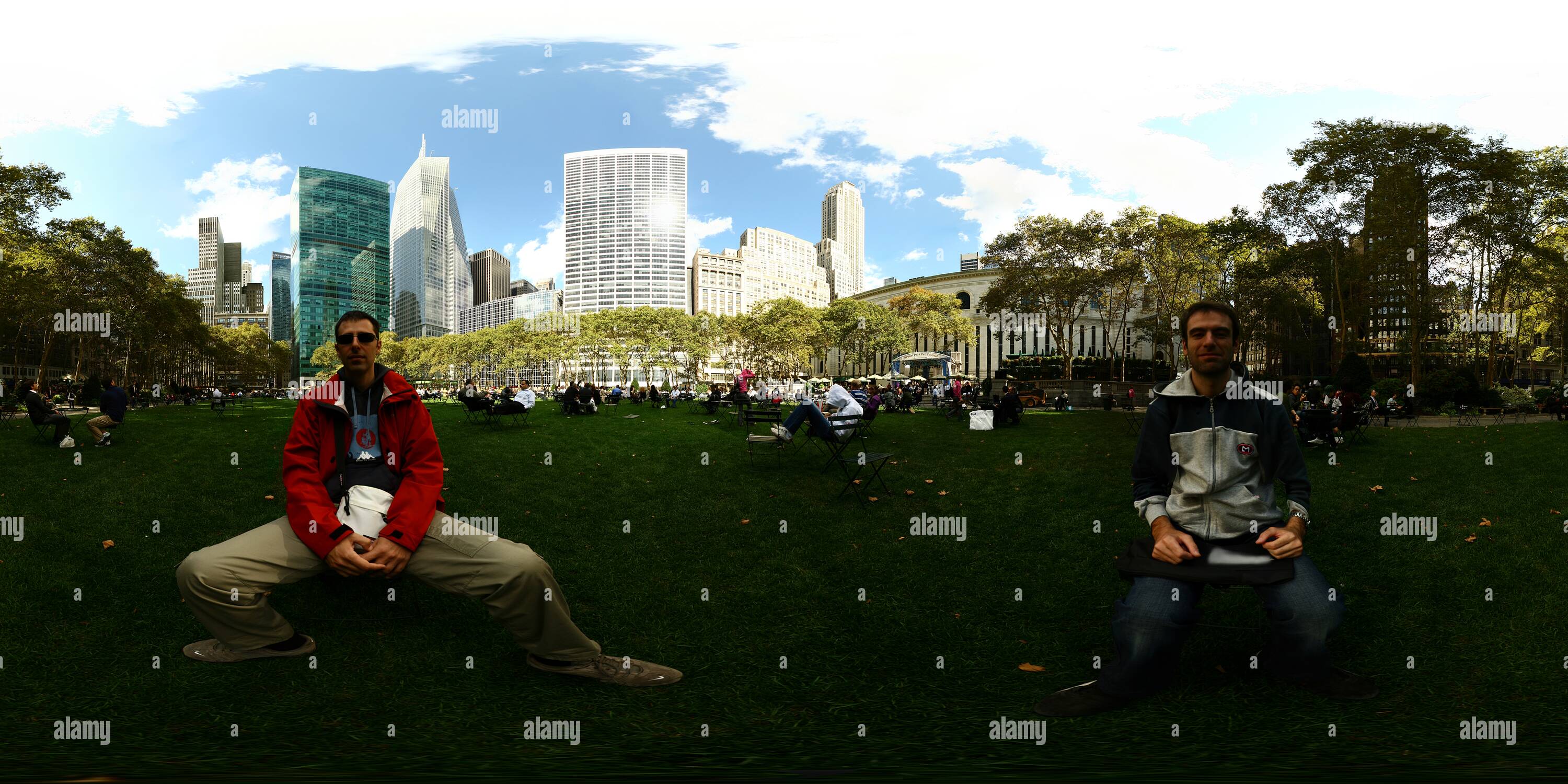 360 Grad Panorama Ansicht von Pause @ Bryant Park