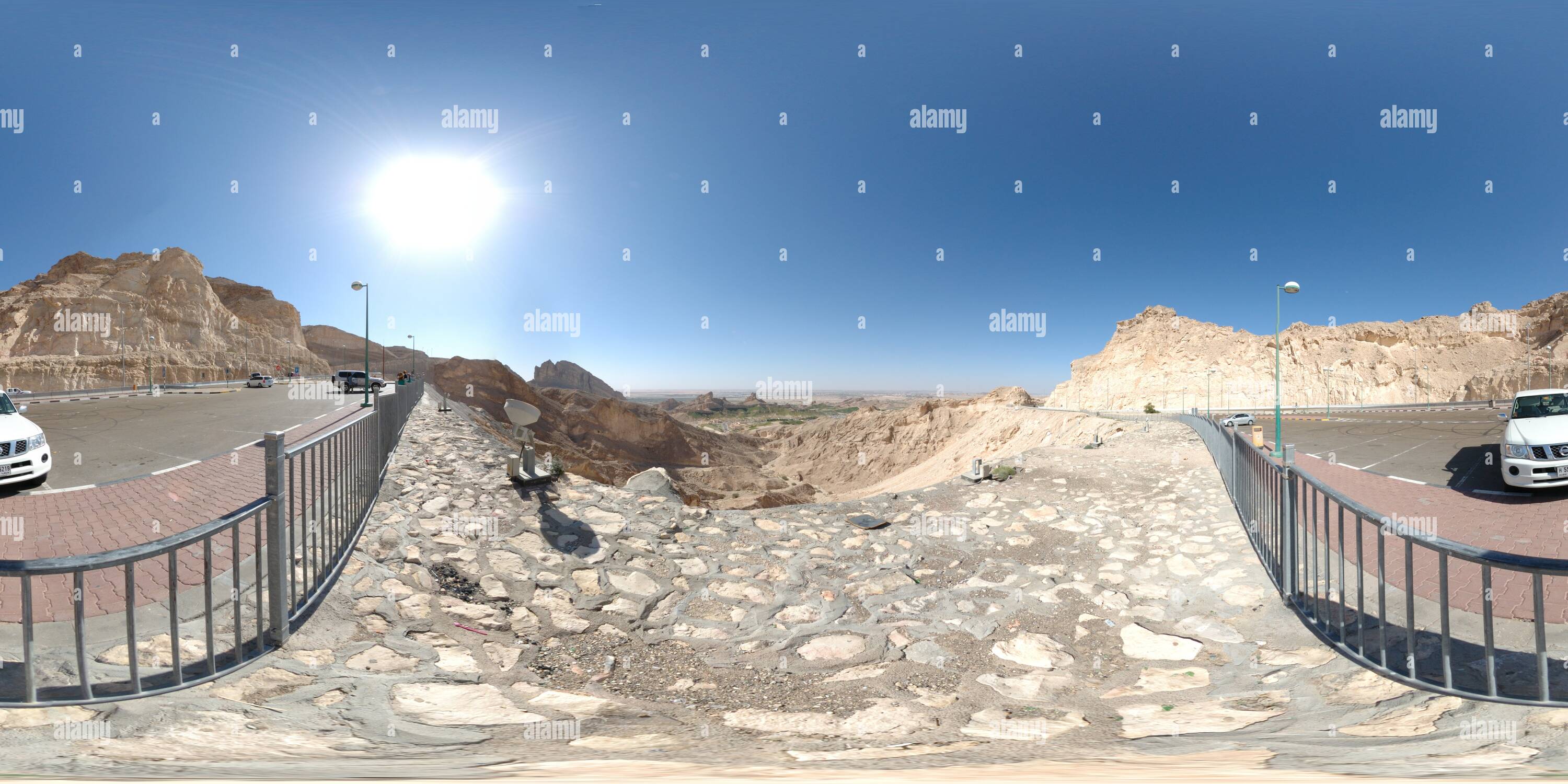 360 Grad Panorama Ansicht von Jebel Hafeet, Al Ain, UAE
