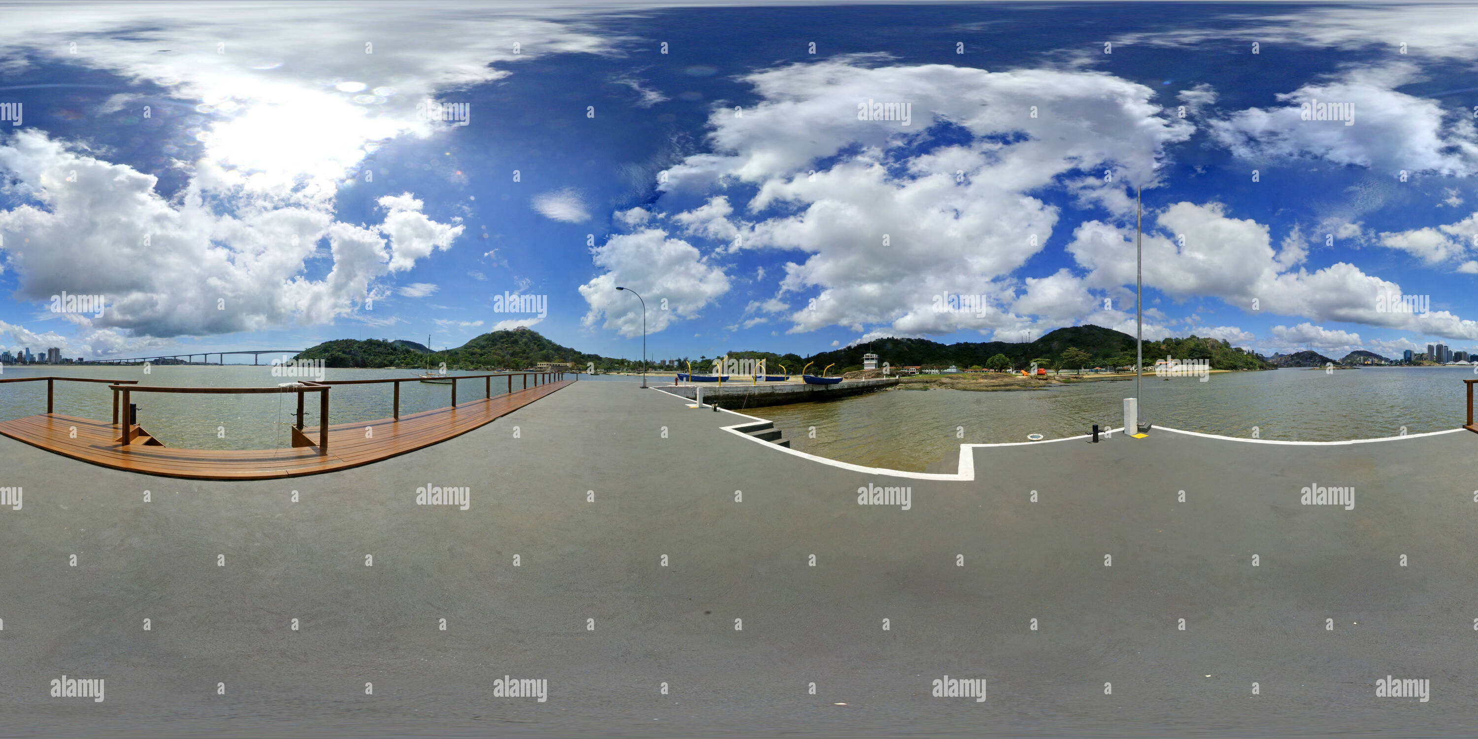 360 Grad Panorama Ansicht von Cais da Escola de Aprendizes-Marinheiros do Espírito Santo