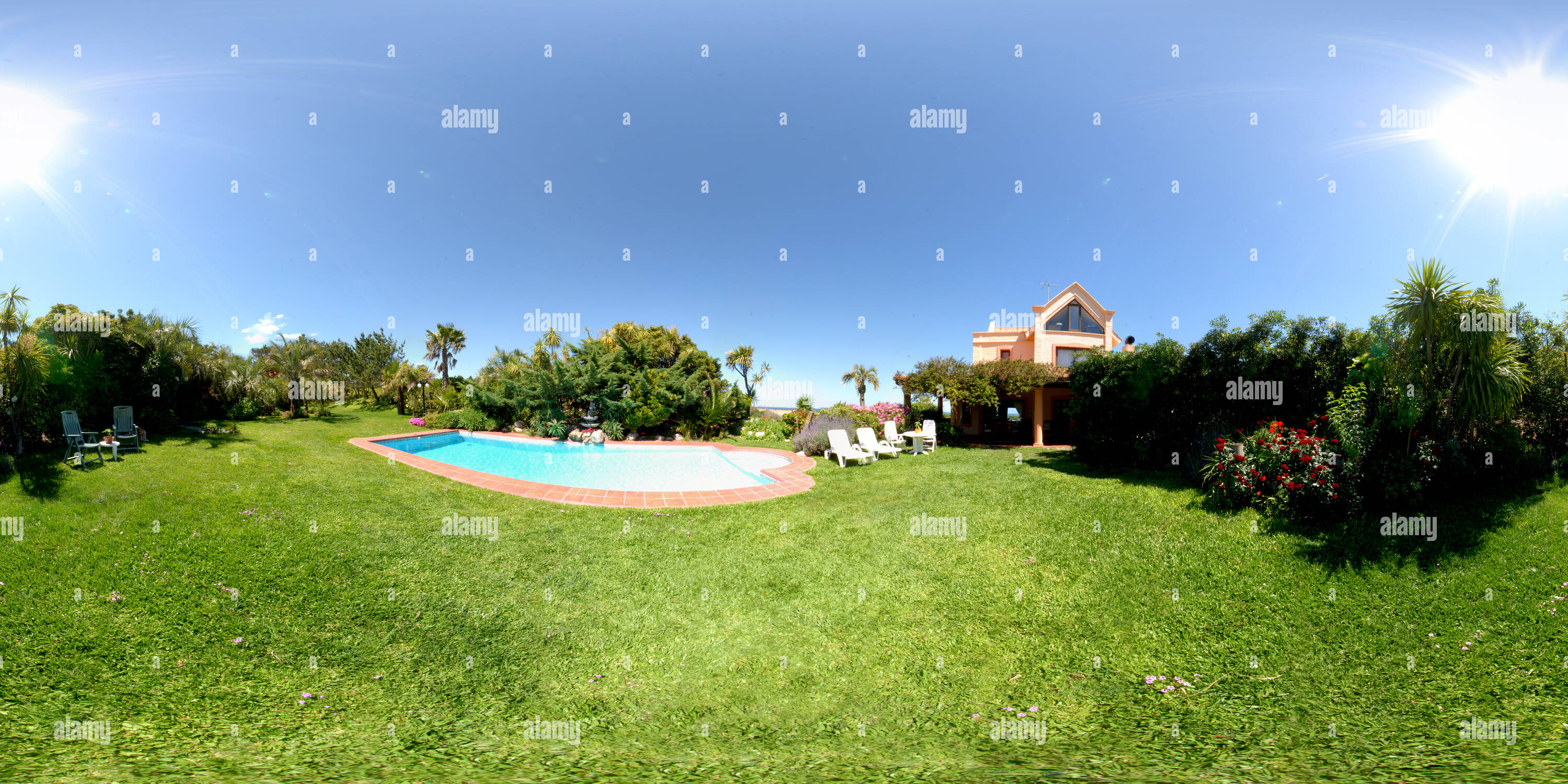 360 Grad Panorama Ansicht von Villa San Giovanni In Fiori