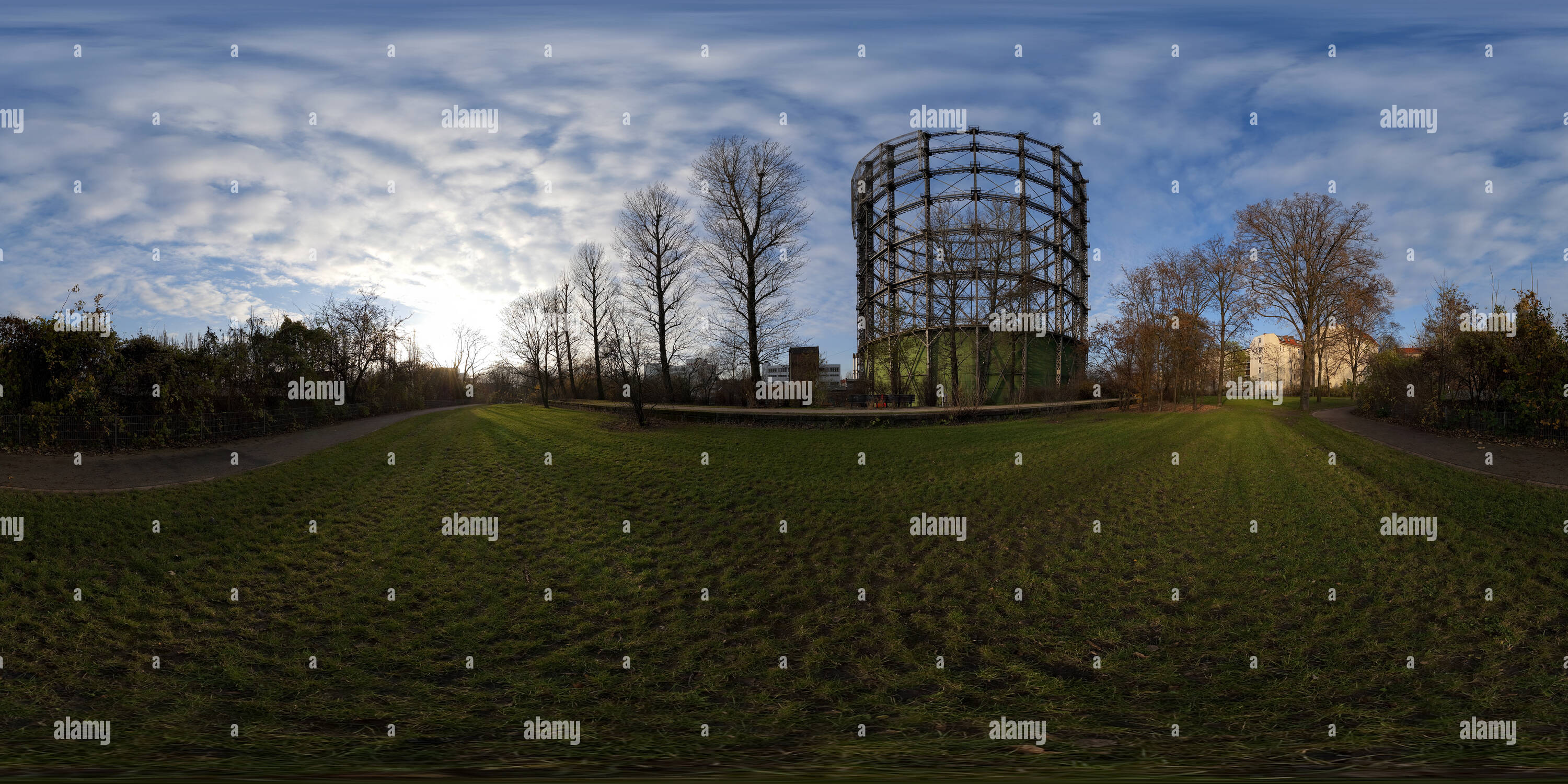 360 Grad Panorama Ansicht von Gasometer Berlin-schöneberg