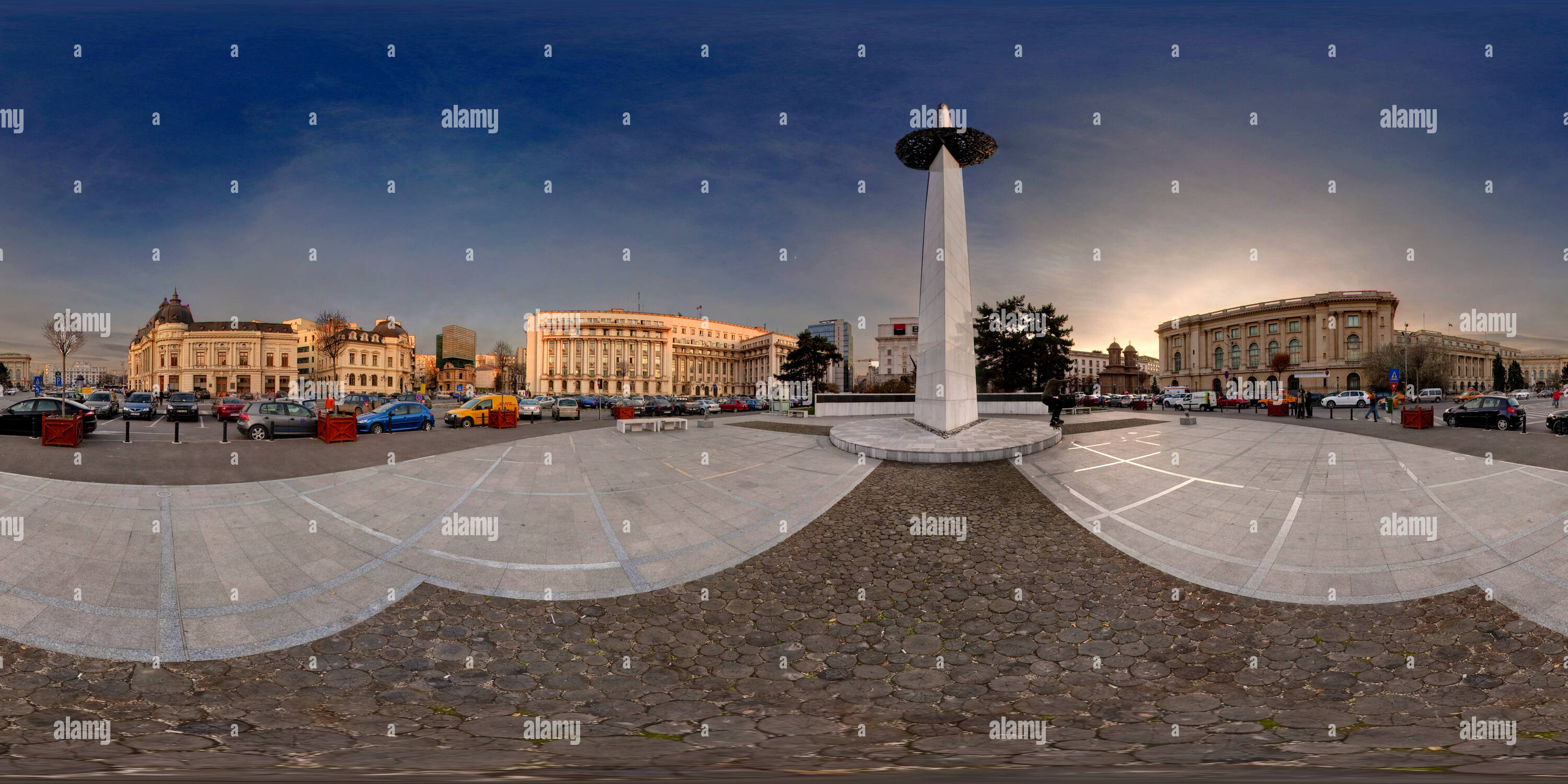 360 Grad Panorama Ansicht von Der rumänische Senat in Bukarest