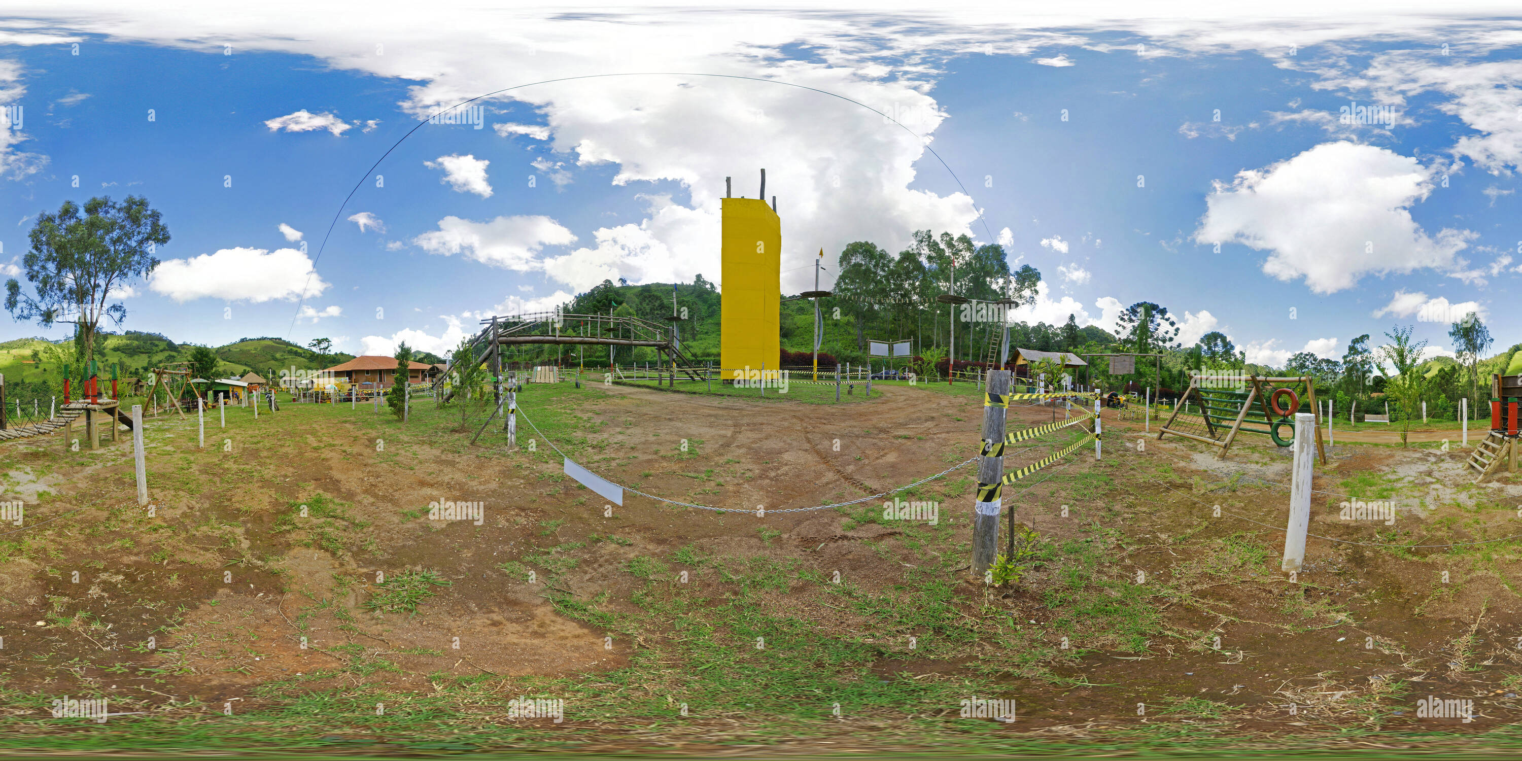 360 Grad Panorama Ansicht von Muro de Escalada tun Rancho Aventura em Gonçalves MG