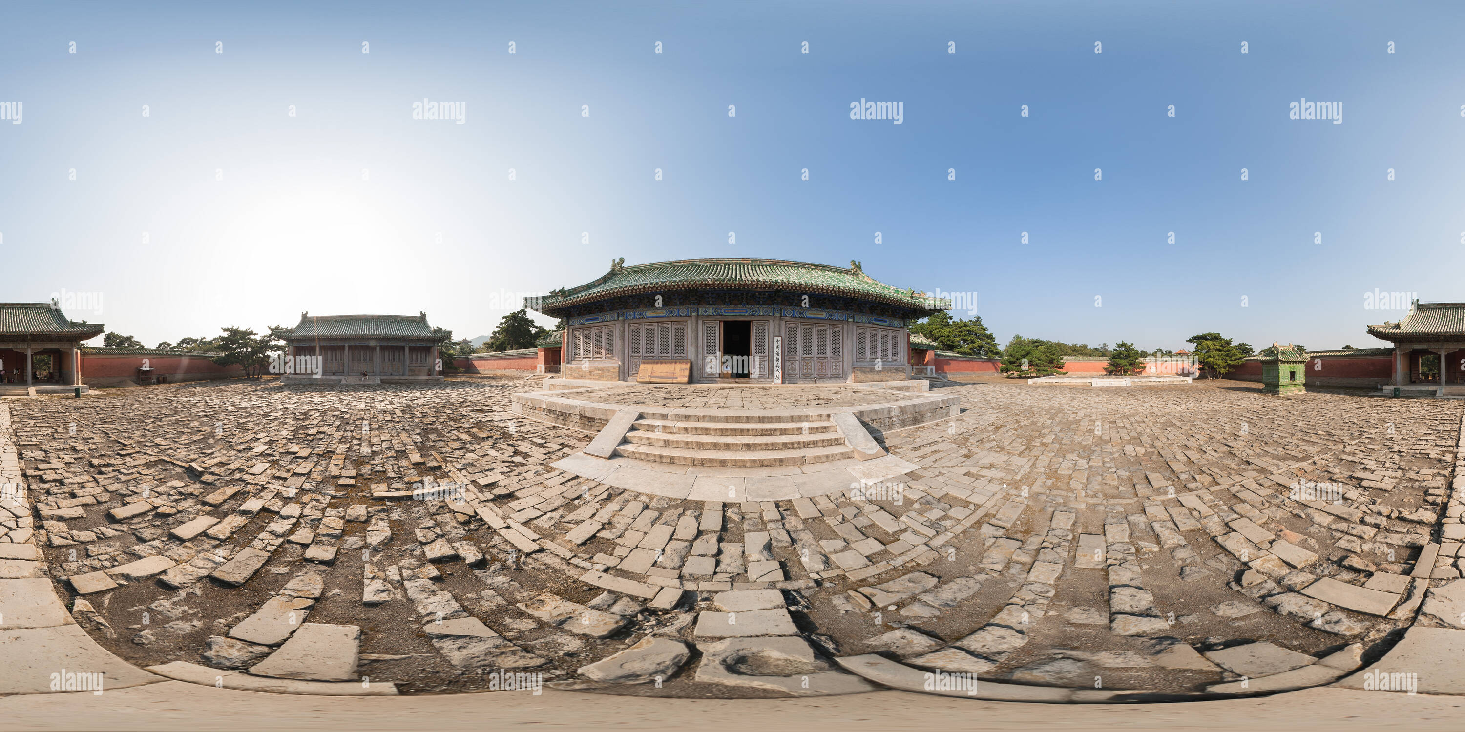 360 Grad Panorama Ansicht von Eastern Qing Gräber 7-Xiang Fei Grab (lief Palace)