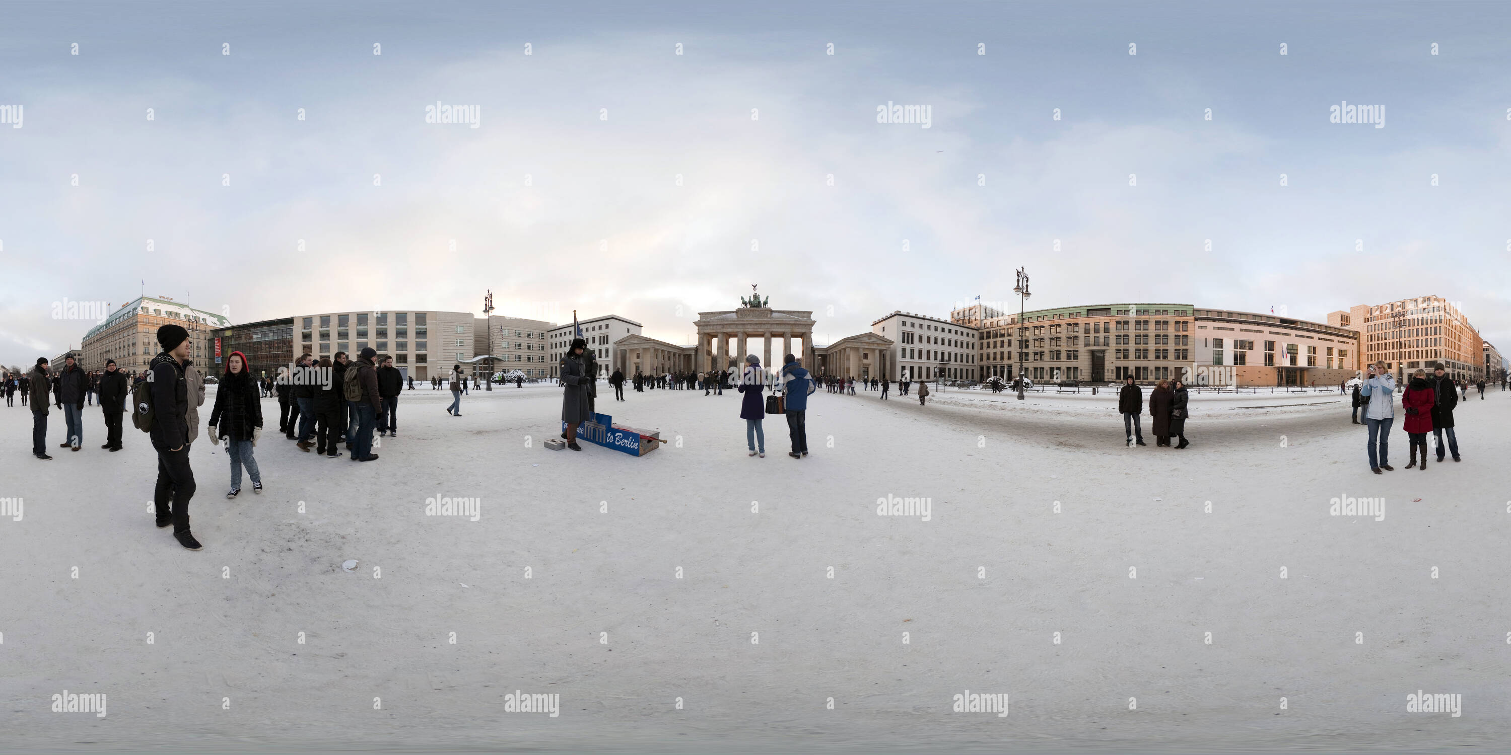 360 Grad Panorama Ansicht von Berlin. Pariser Platz.