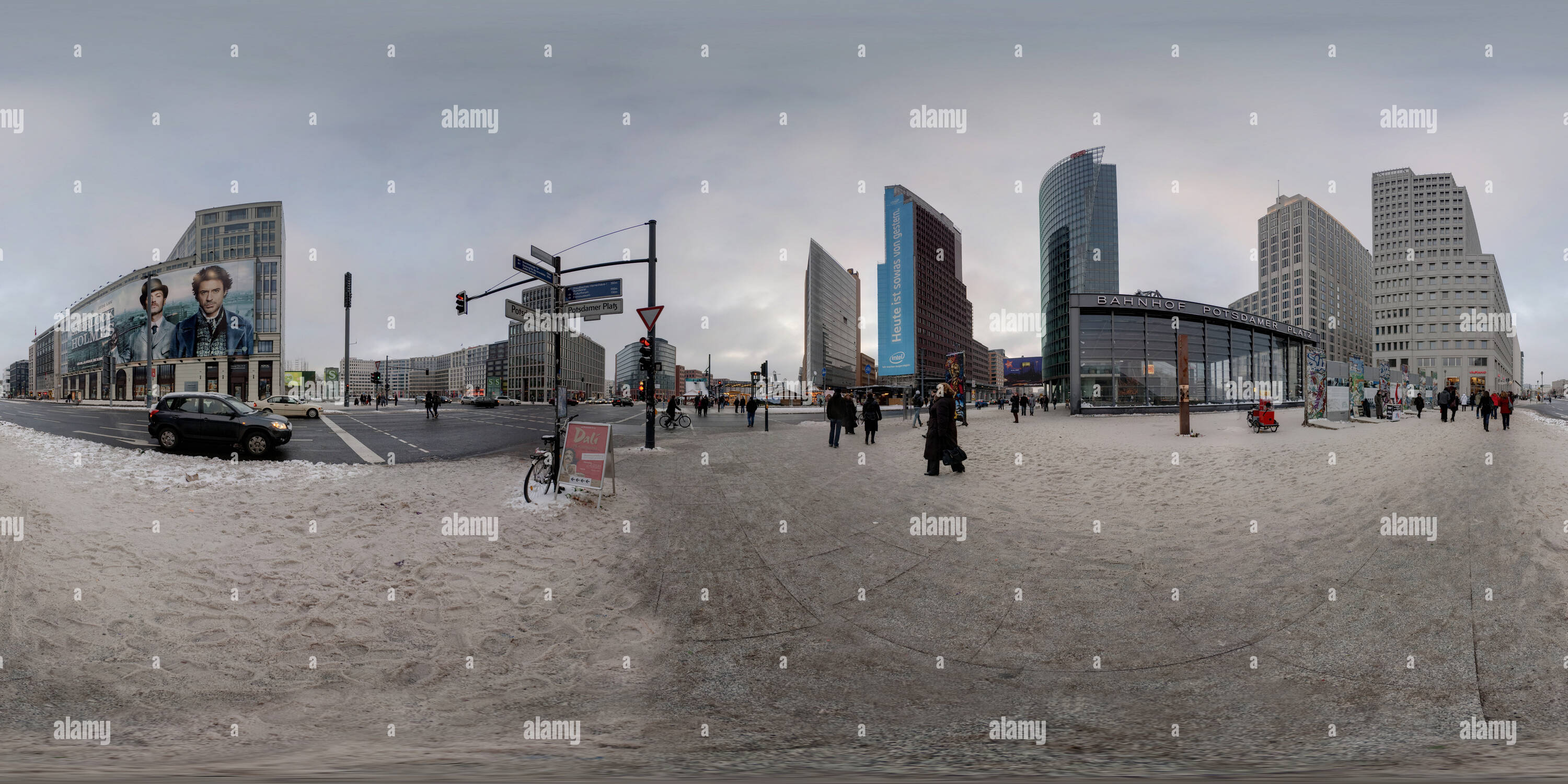 360 Grad Panorama Ansicht von Berlin. Potsdamer Platz.