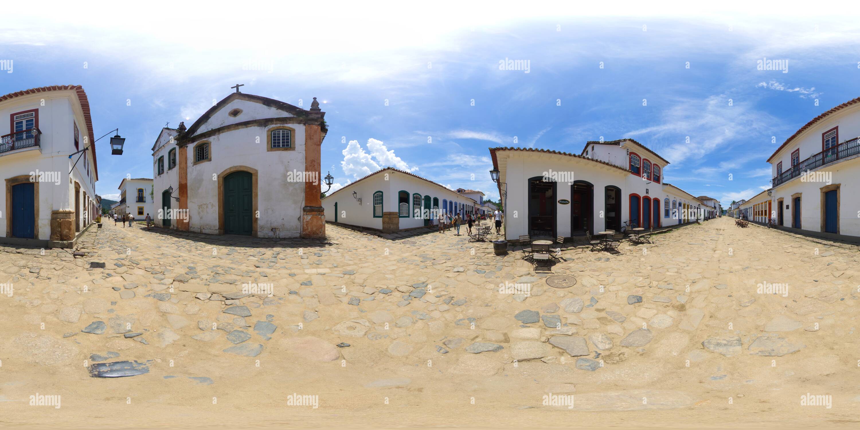 360 Grad Panorama Ansicht von Igreja de Nossa Senhora do Rosário e São Benedito