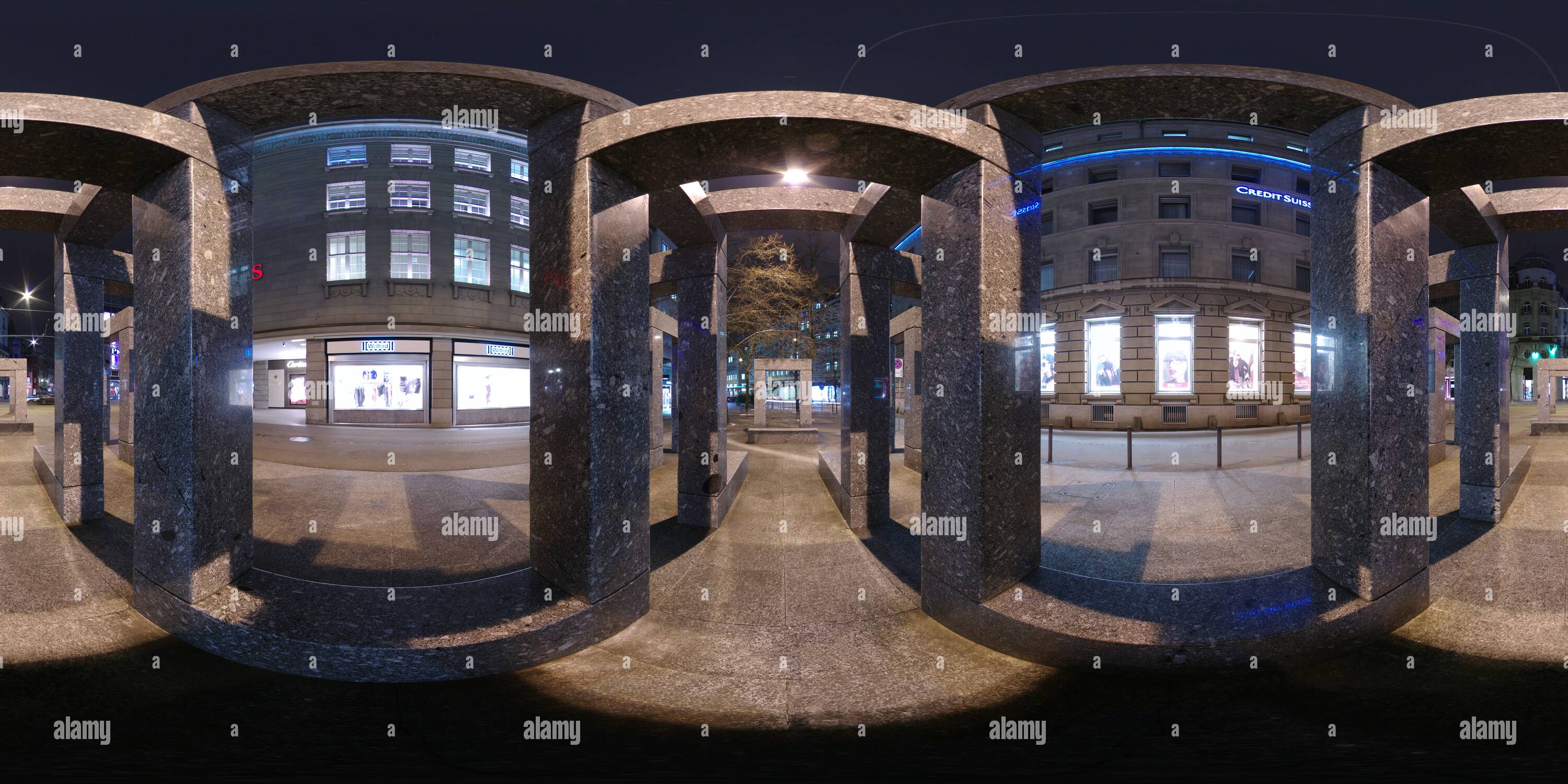 360 Grad Panorama Ansicht von Max Bill Skulptur