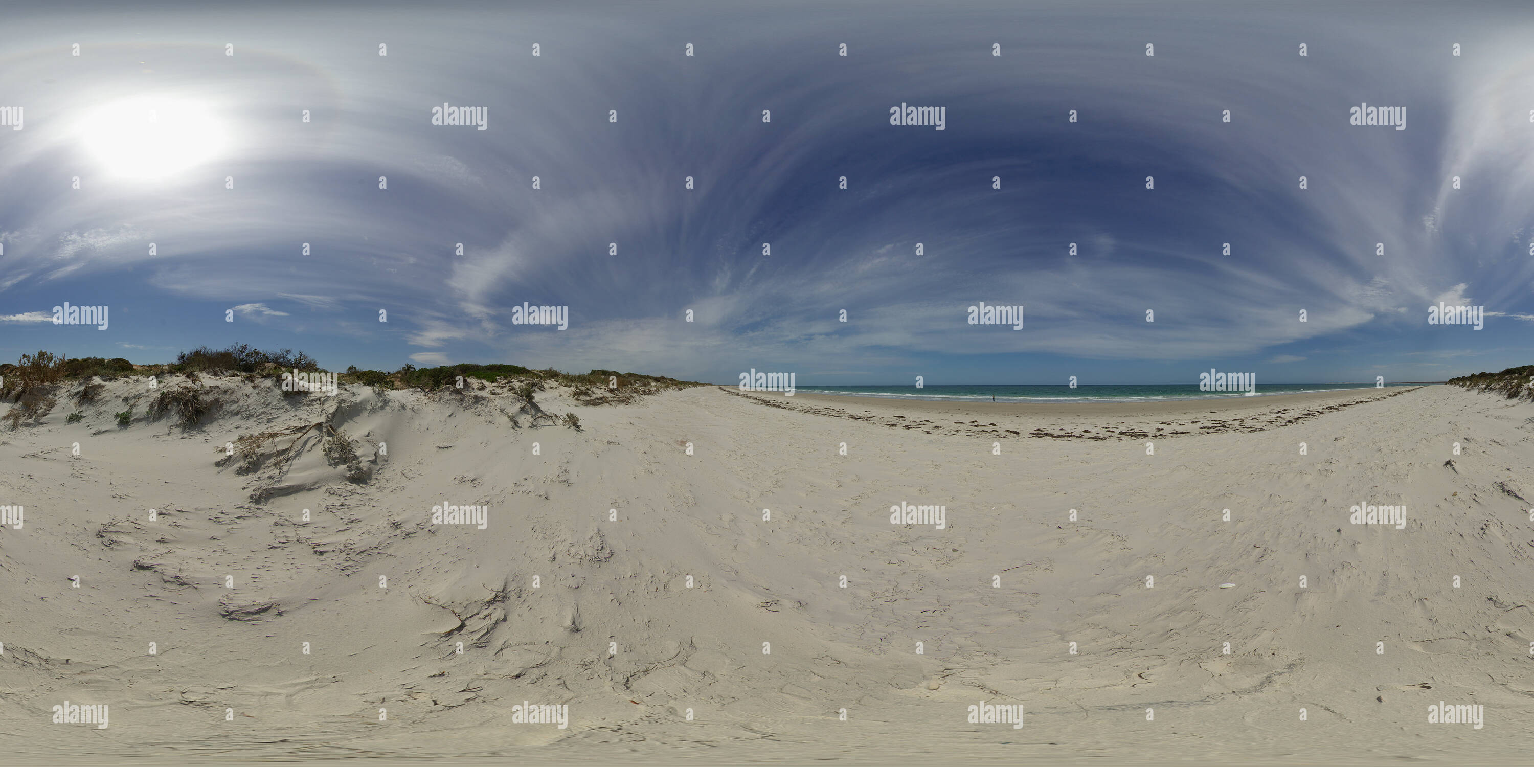 360 Grad Panorama Ansicht von Cowell Beach Road