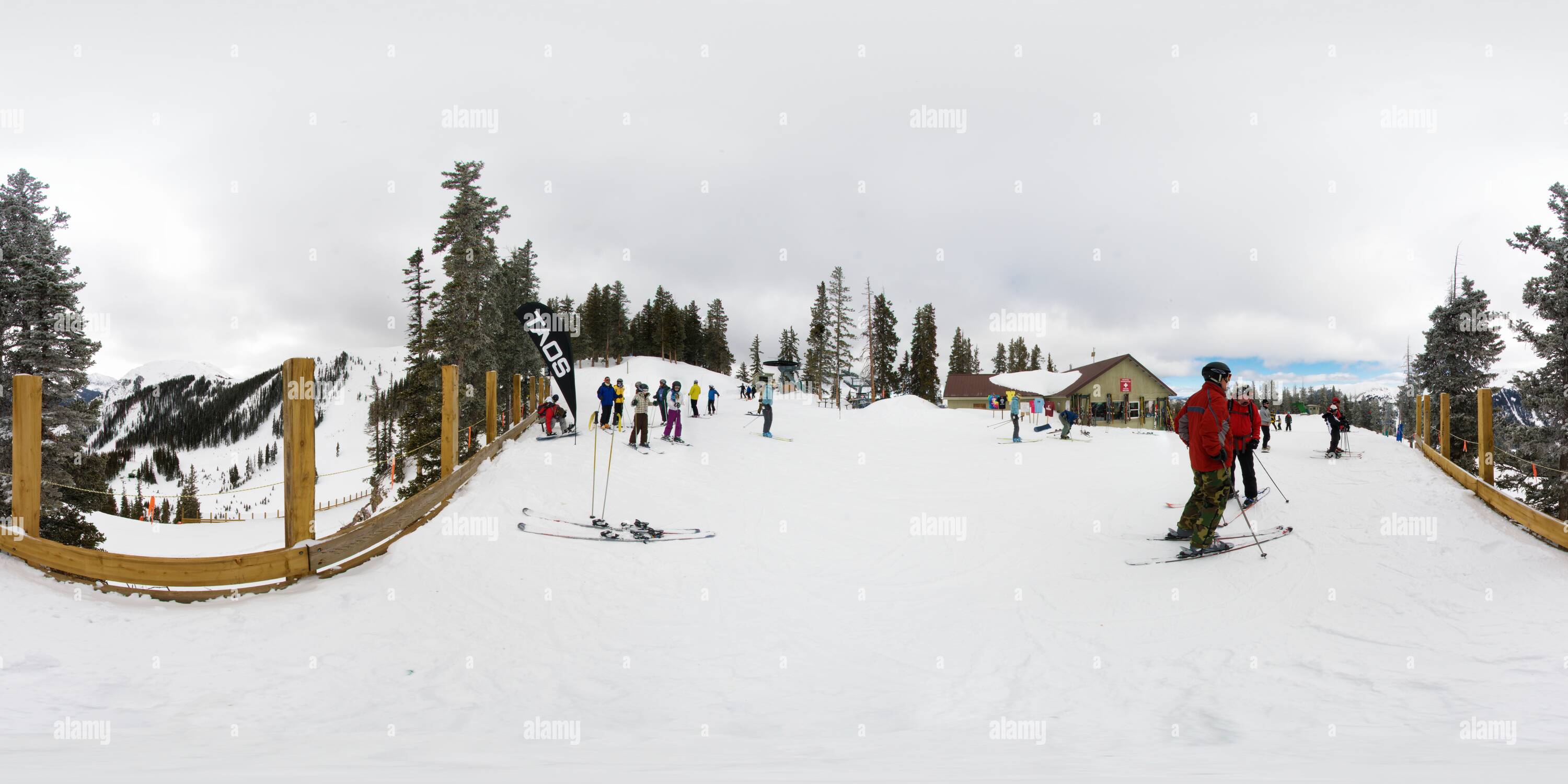 360 Grad Panorama Ansicht von Nach oben Lift 2 Taos Ski Valley