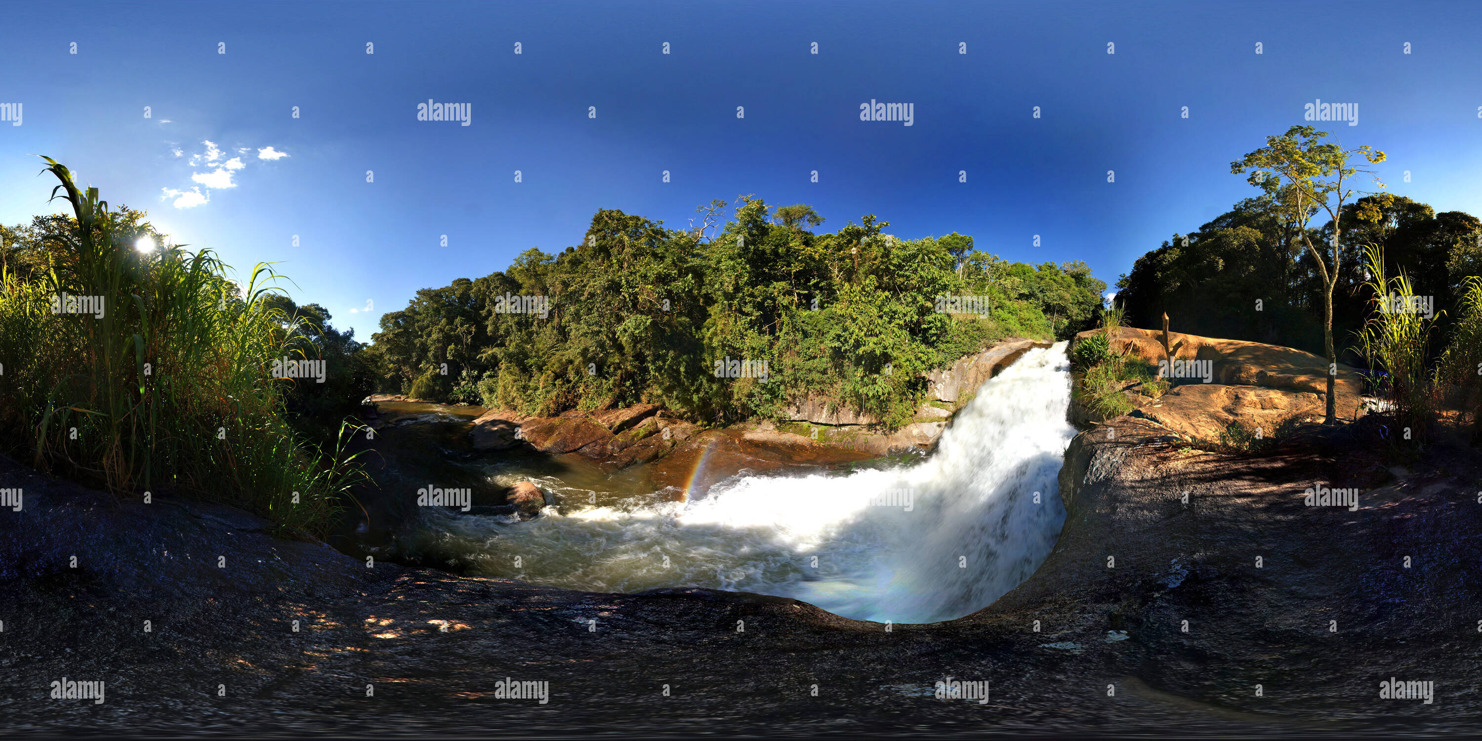 360 Grad Panorama Ansicht von Cachoeira das Andorinhas