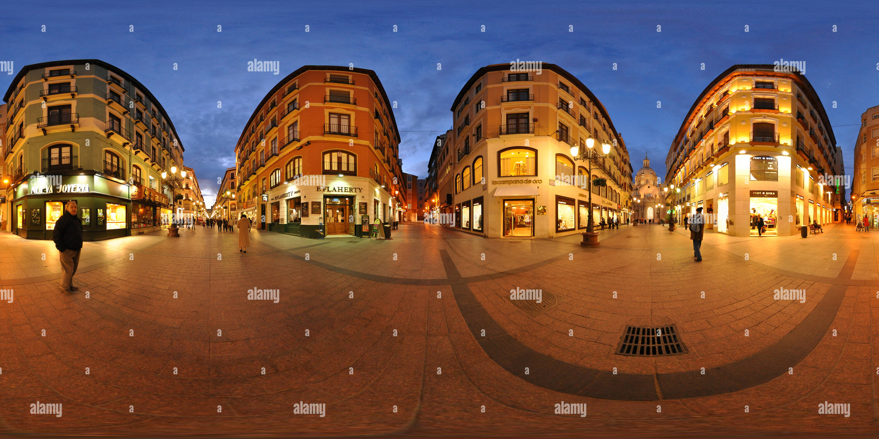 360 Grad Panorama Ansicht von Die Calle de Alfonso I